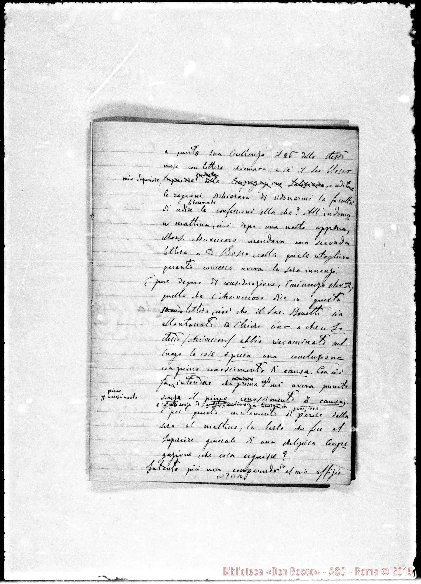 Fotogramma B 10 — Eminentissimo Principe… Minuta di lettera