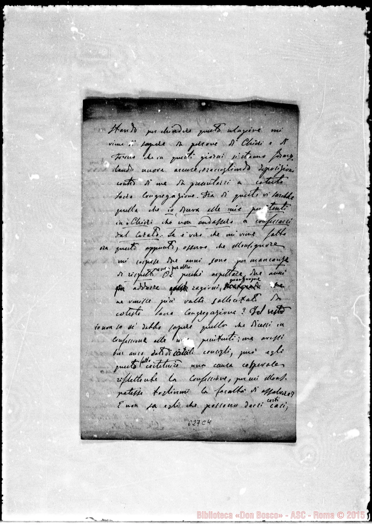 Fotogramma C 4 — Eminentissimo Principe… Minuta di lettera