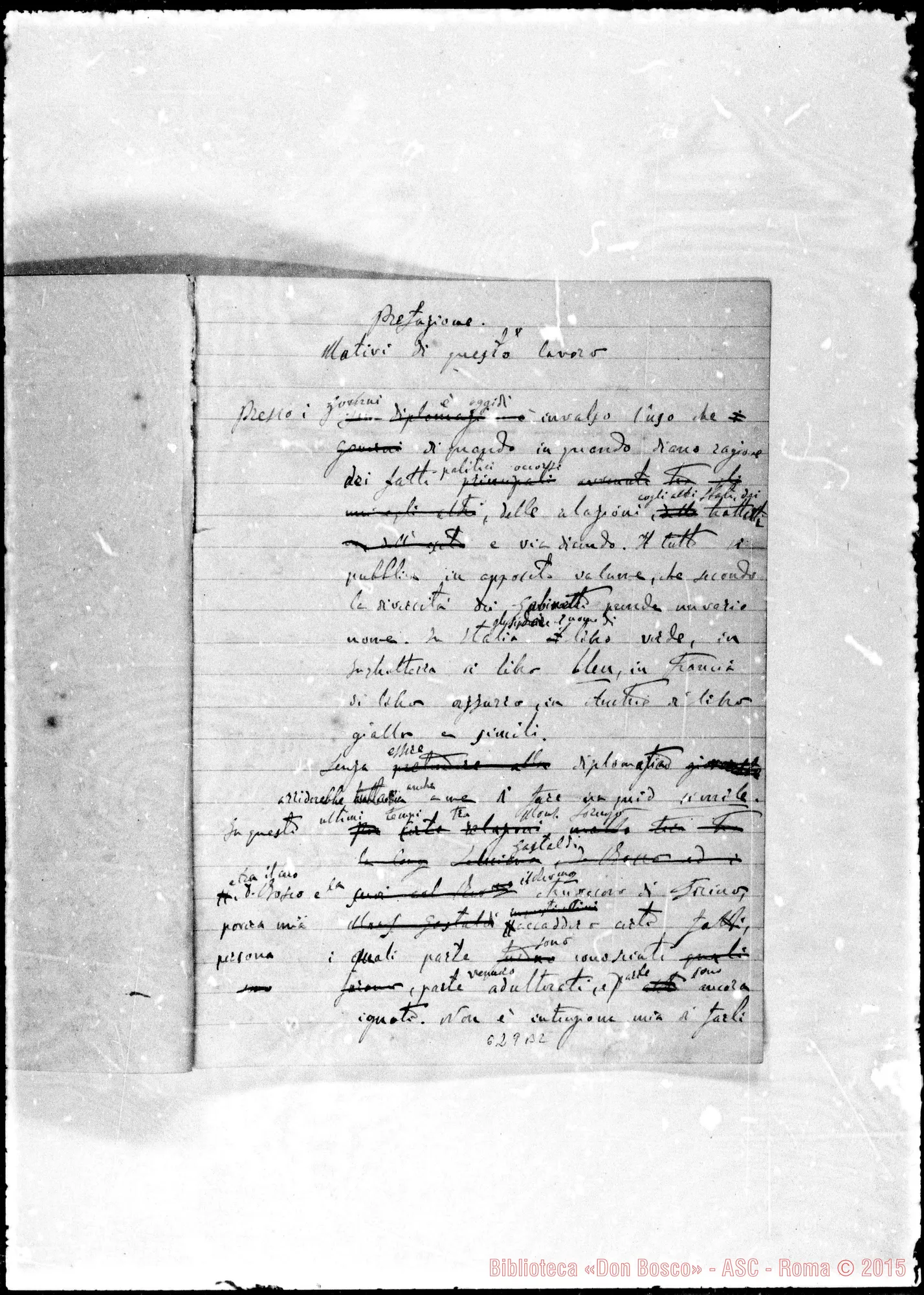 Fotogramma B 2 — Raccolta di documenti spettanti la questione…