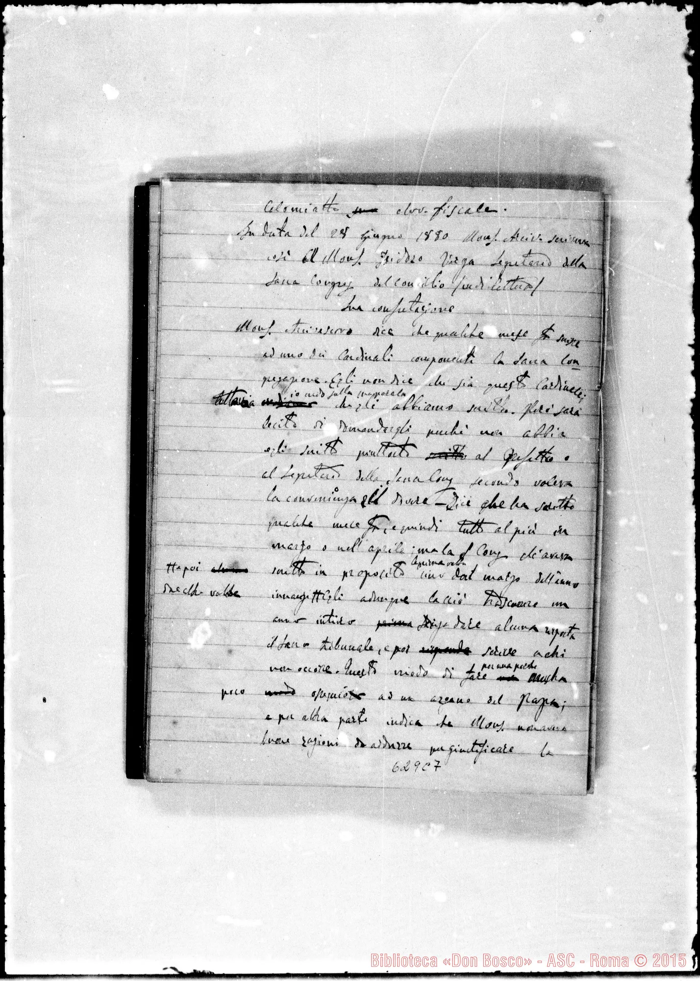 Fotogramma C 7 — Raccolta di documenti spettanti la questione…