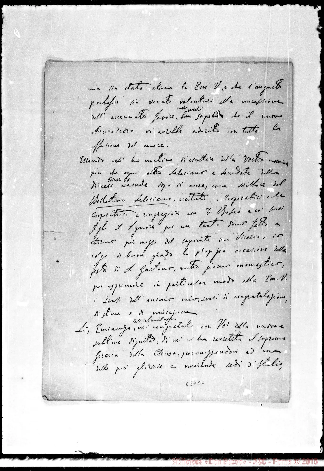 Fotogramma E 6 — Lettere: Bonetti-Aiimonda, Card. 5-8-1883