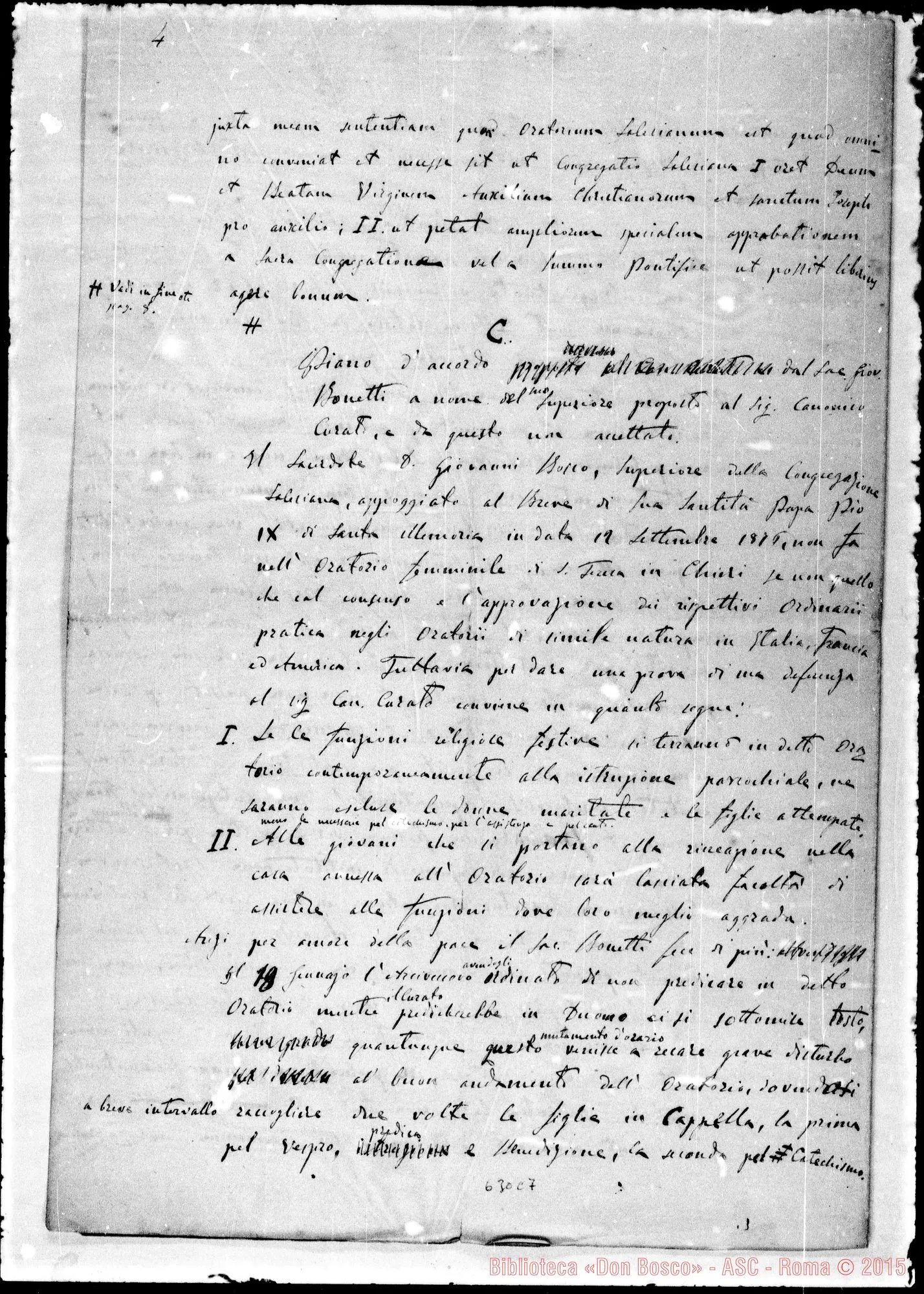 Fotogramma C 7 — Canonico Oddenino A Bonetti. 9-12-1878