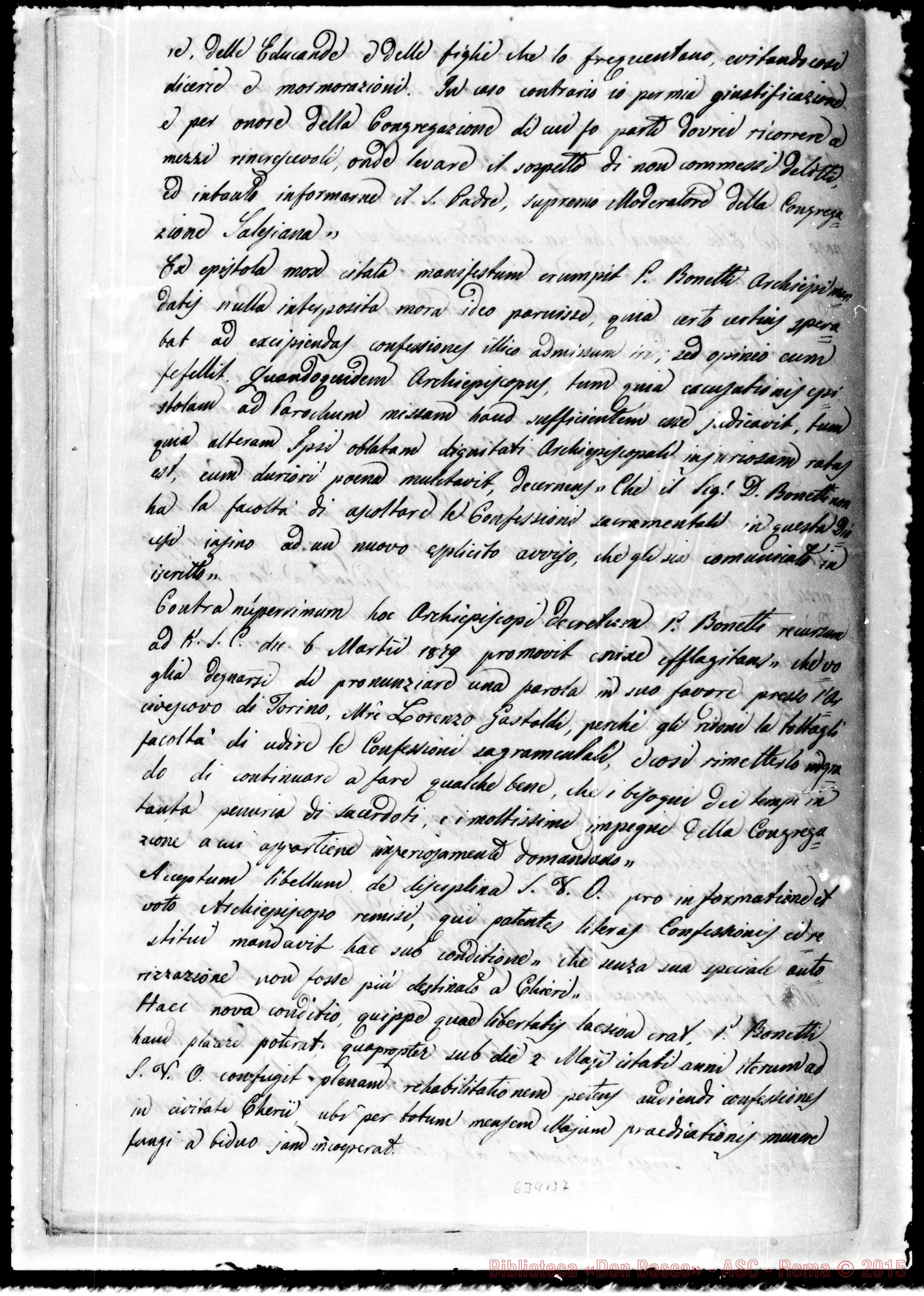 Fotogramma B 7 — Bonetti: Sentenza. 28- 1-1882