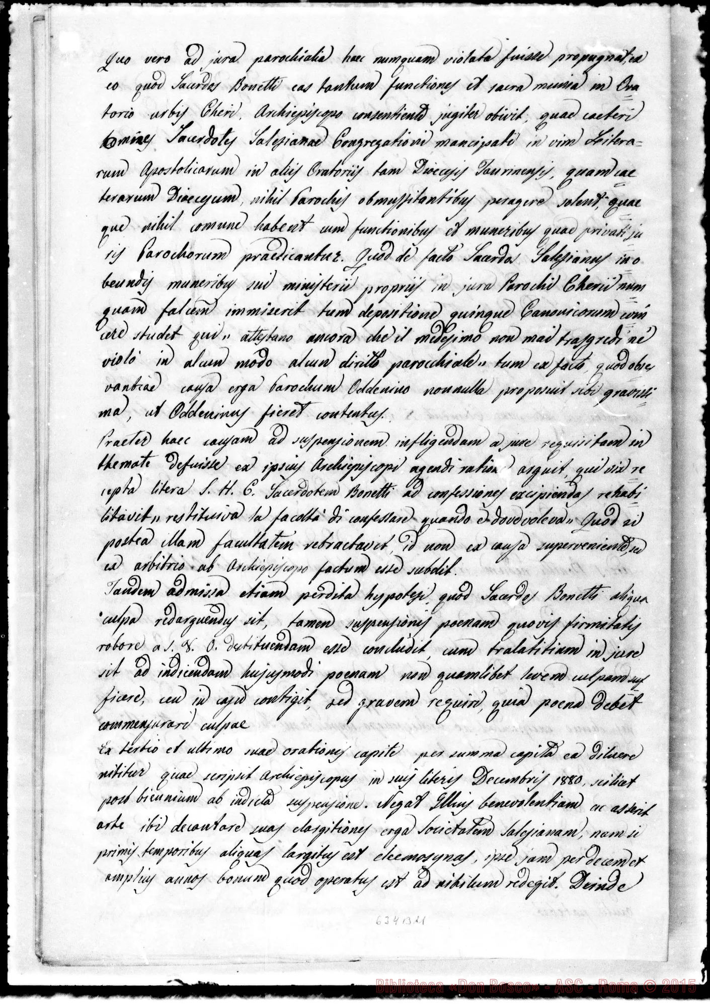 Fotogramma B 11 — Bonetti: Sentenza. 28- 1-1882