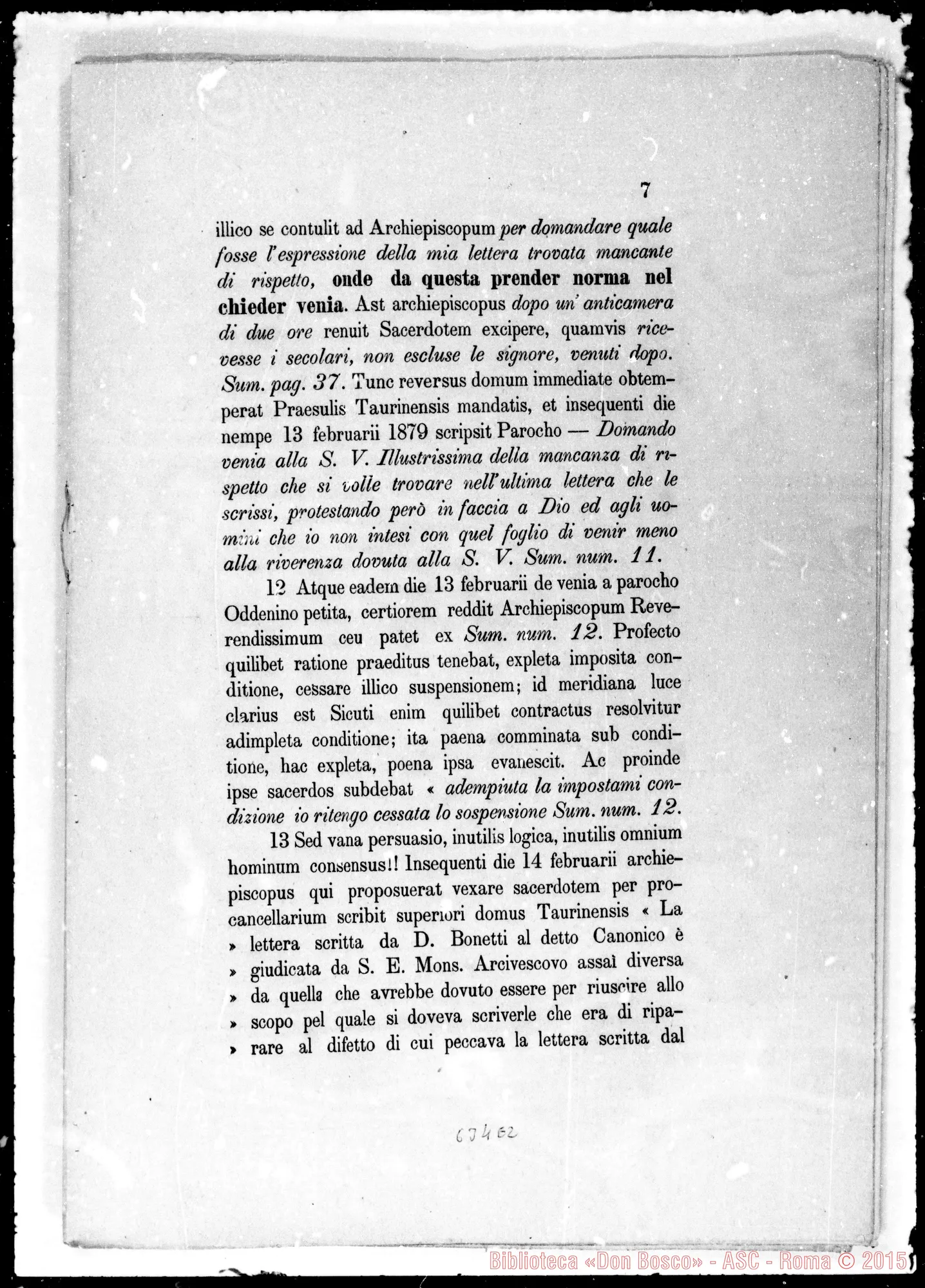 Fotogramma E 2 — Causa Bonetti-Gastaldi presso S.C. Concilio. Stampati