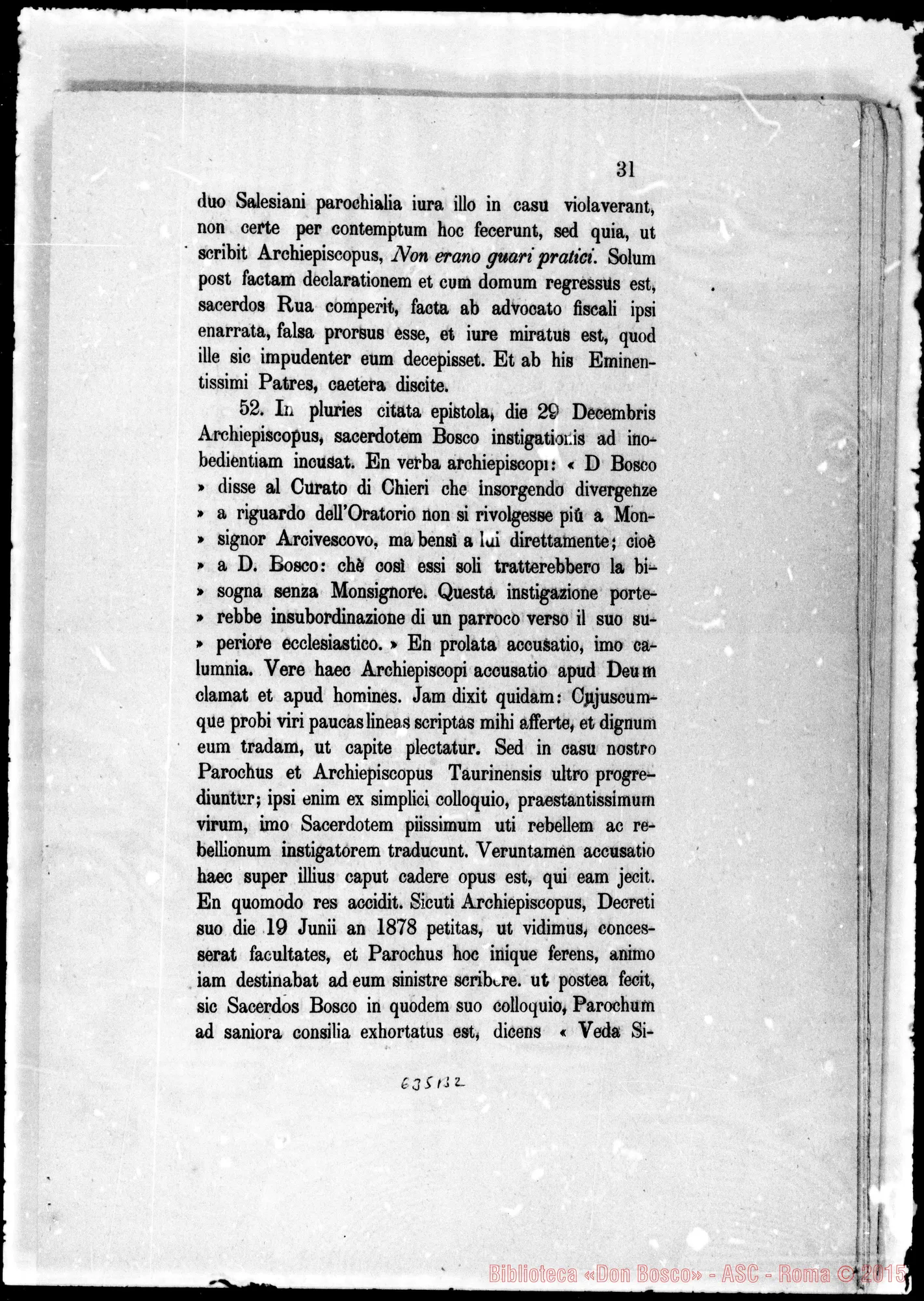 Fotogramma B 2 — Causa Bonetti-Gastaldi presso S.C. Concilio. Stampati