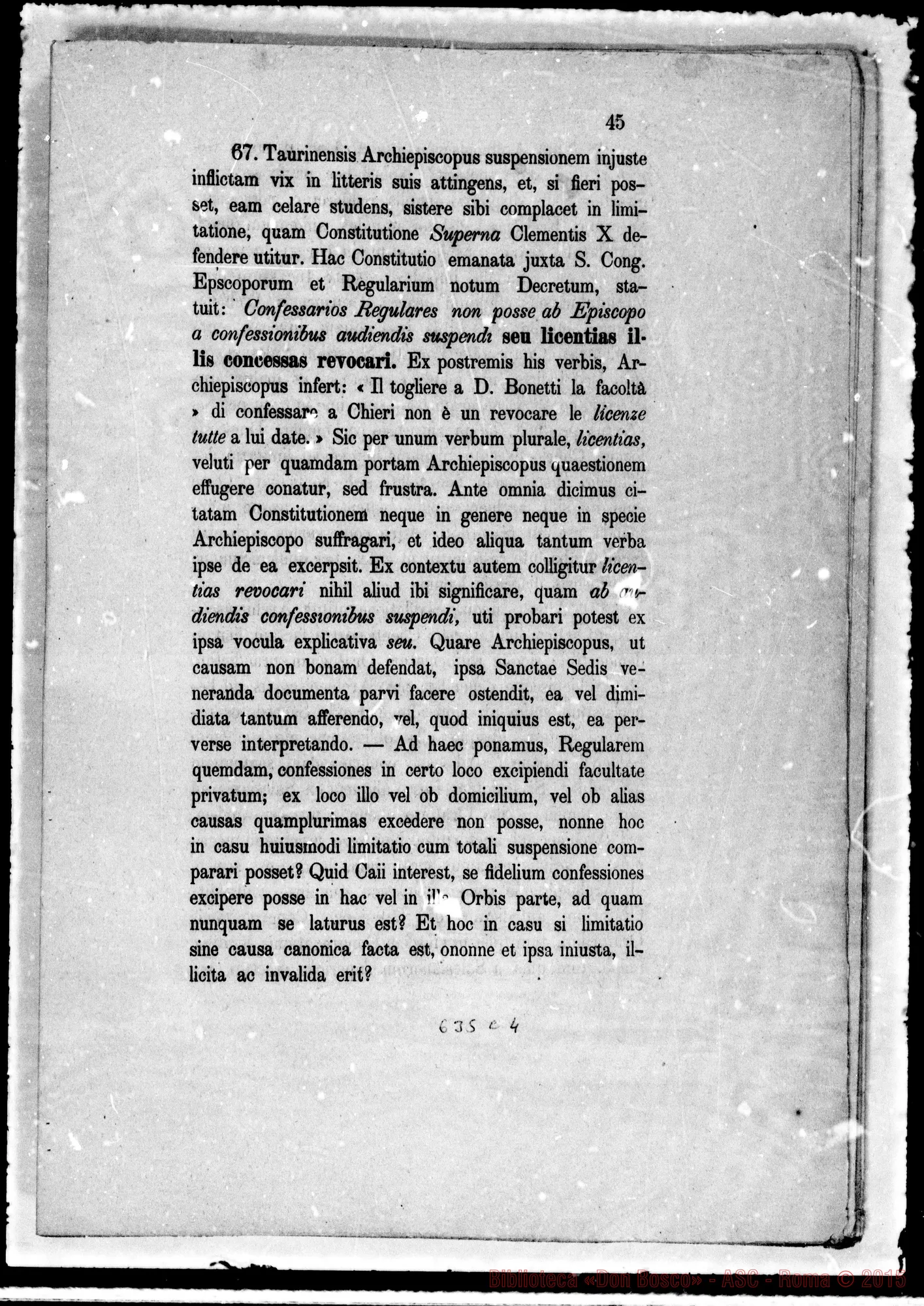 Fotogramma C 4 — Causa Bonetti-Gastaldi presso S.C. Concilio. Stampati