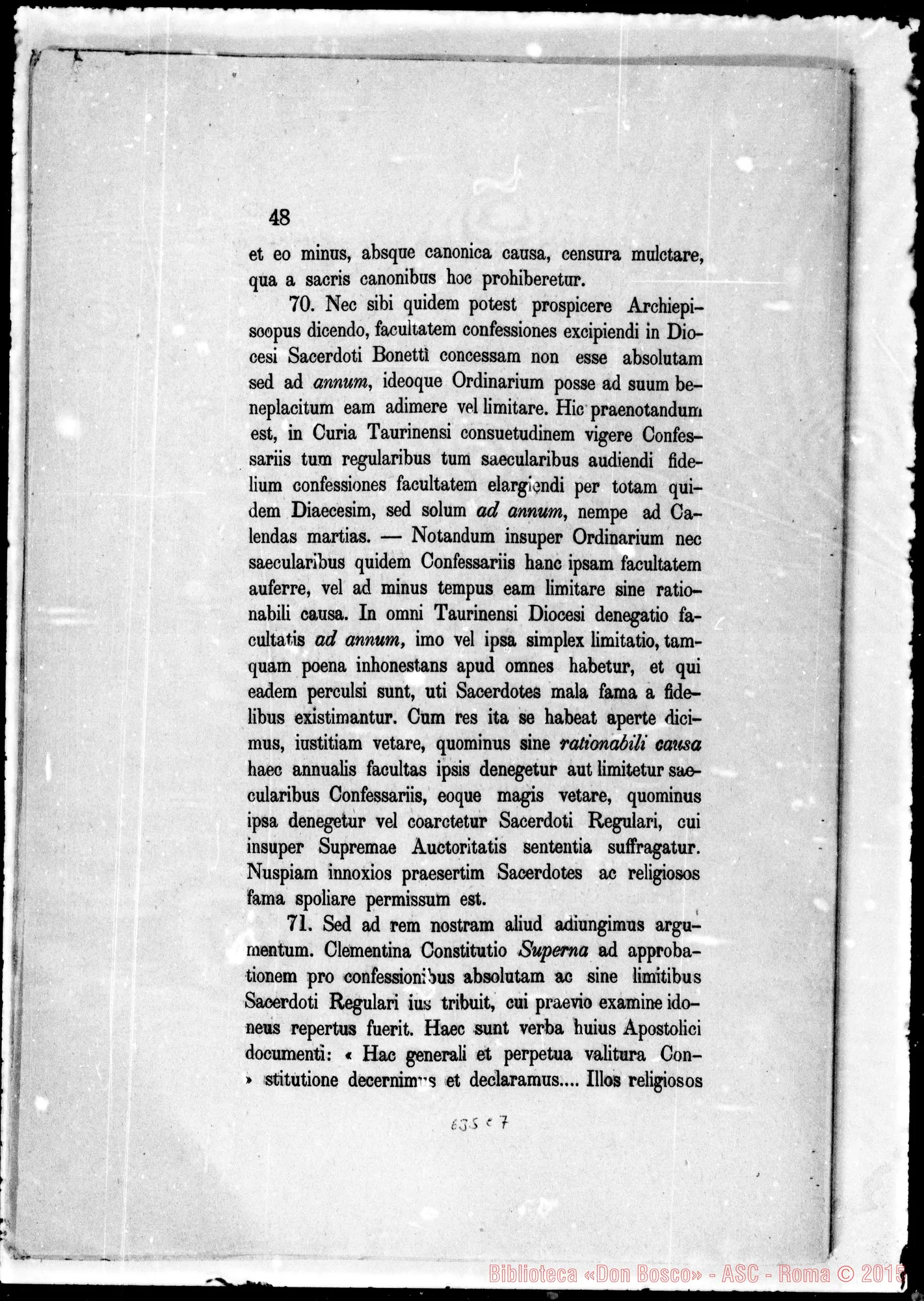 Fotogramma C 7 — Causa Bonetti-Gastaldi presso S.C. Concilio. Stampati