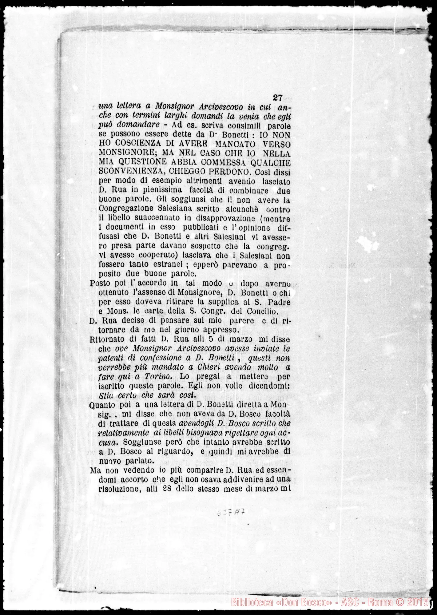 Fotogramma A 7 — Memoriale facti E iuris