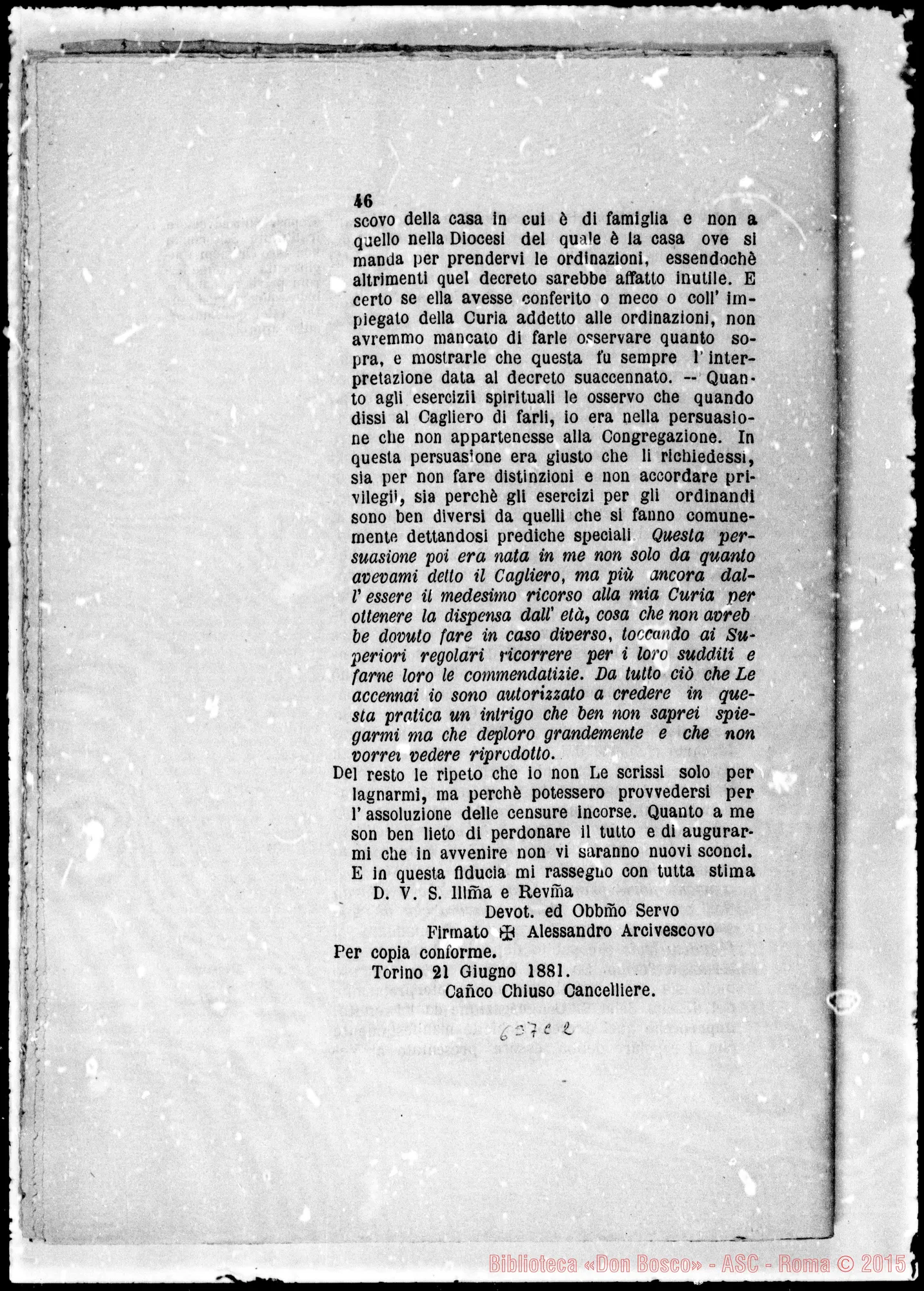 Fotogramma C 2 — Memoriale facti E iuris