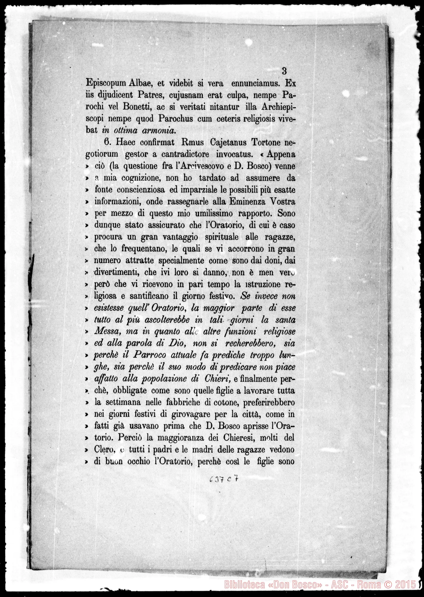 Fotogramma C 7 — Memoriale facti E iuris
