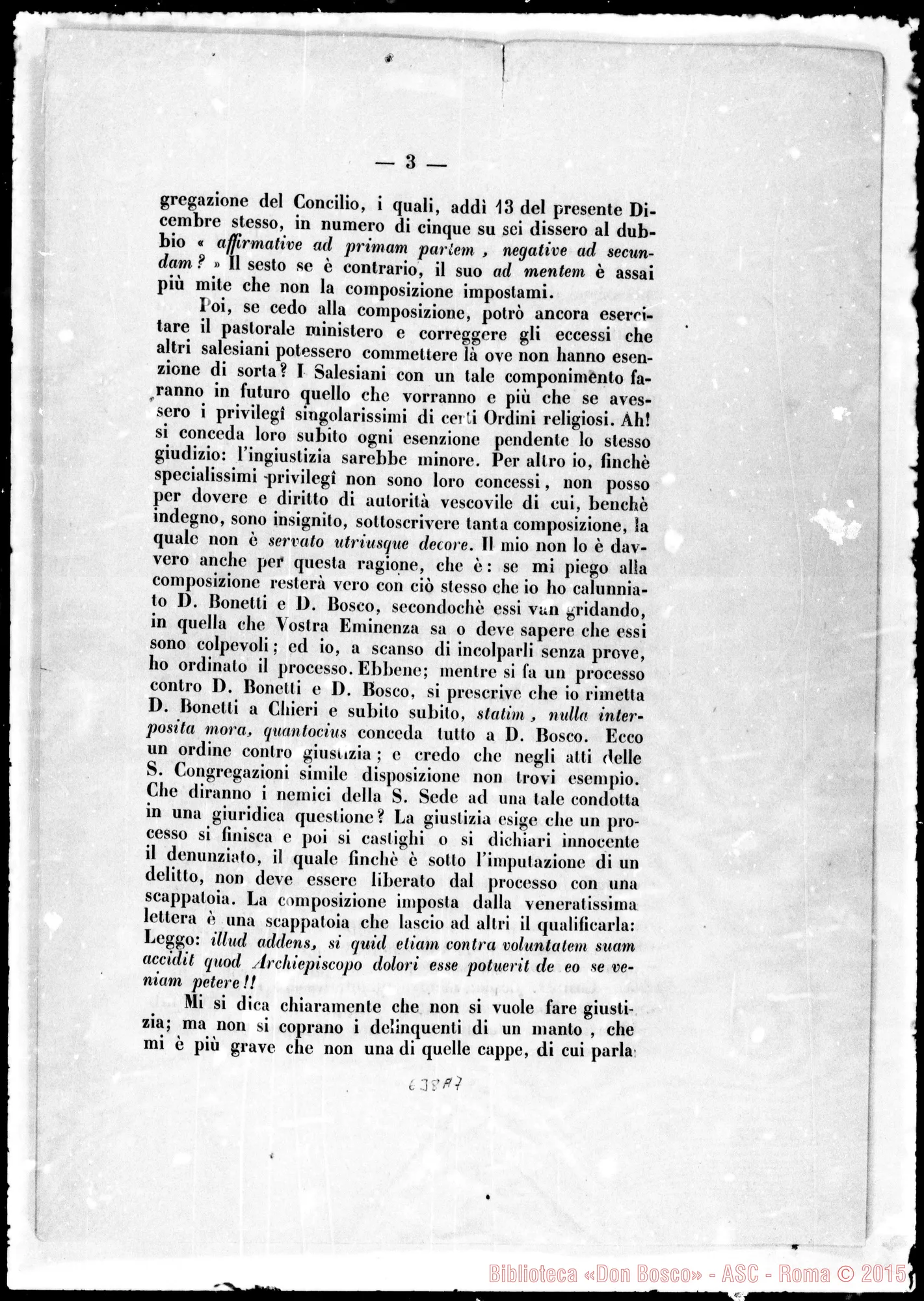 Fotogramma A 7 — Epistola Reverendissimi Archiep. Taurinen.