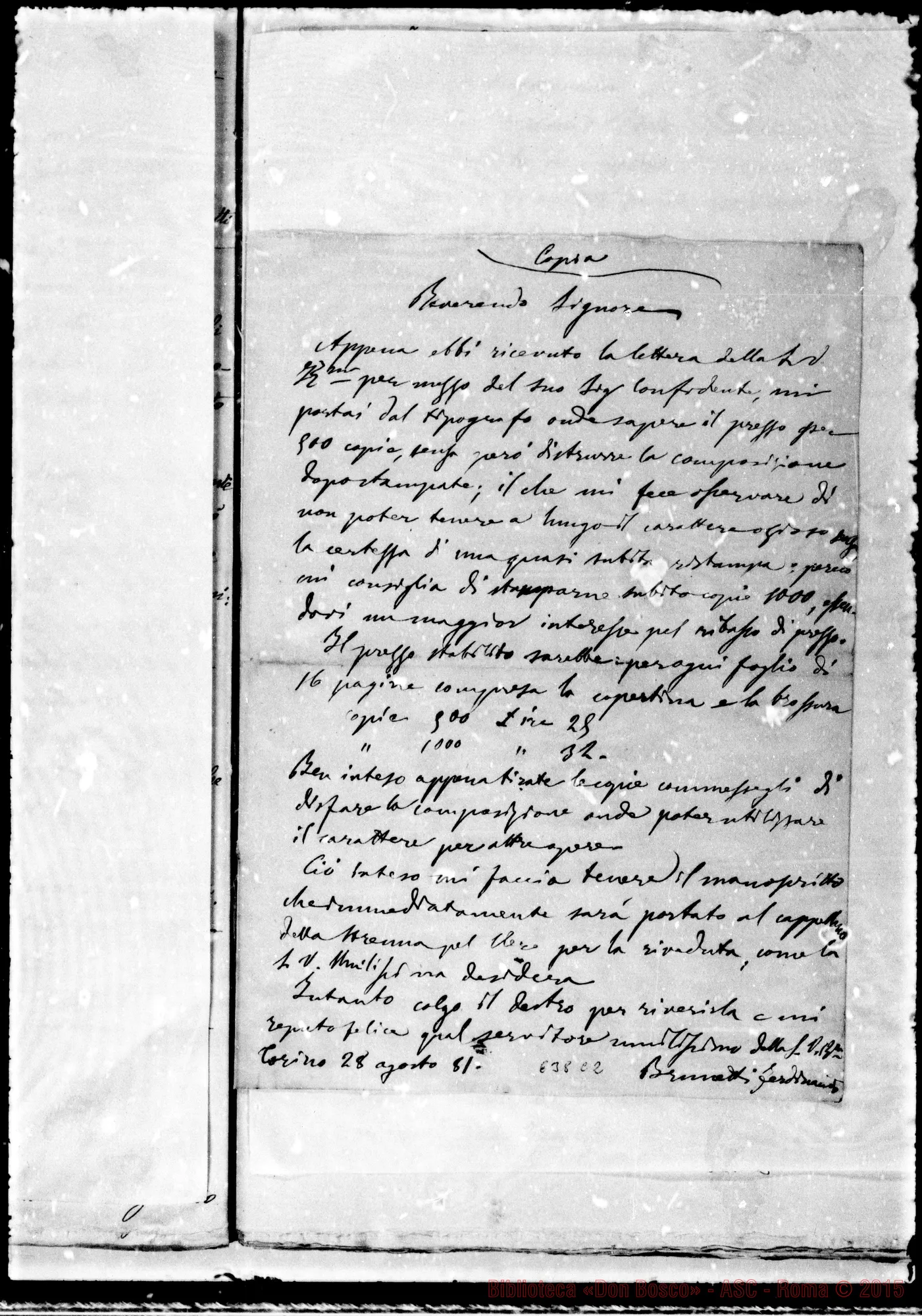 Fotogramma C 2 — Processus informativus Sac. Joan. Bonetti-Sac. Joan. Bosco