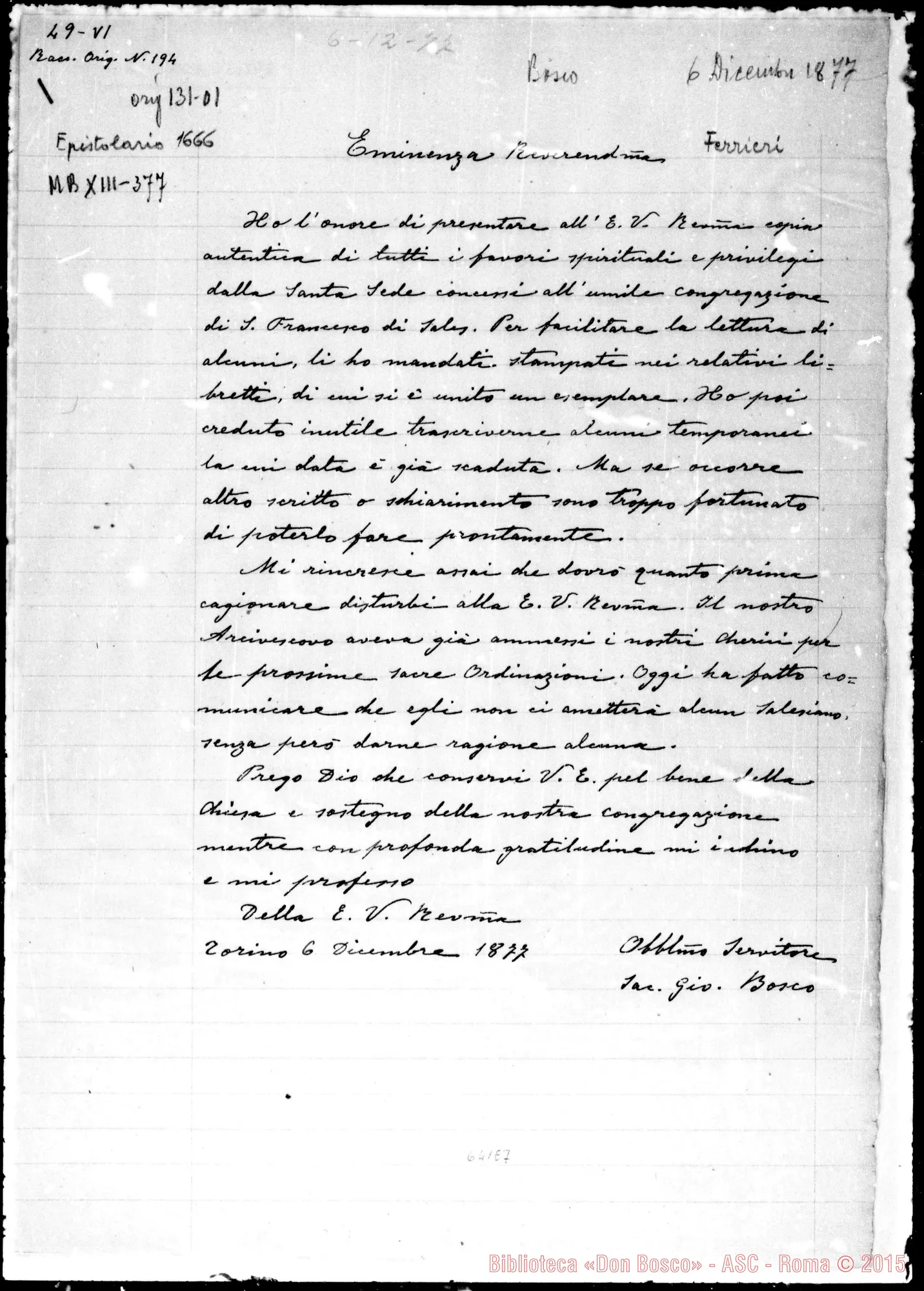 Fotogramma E 7 — »-Ferrieri. 6-12-1877