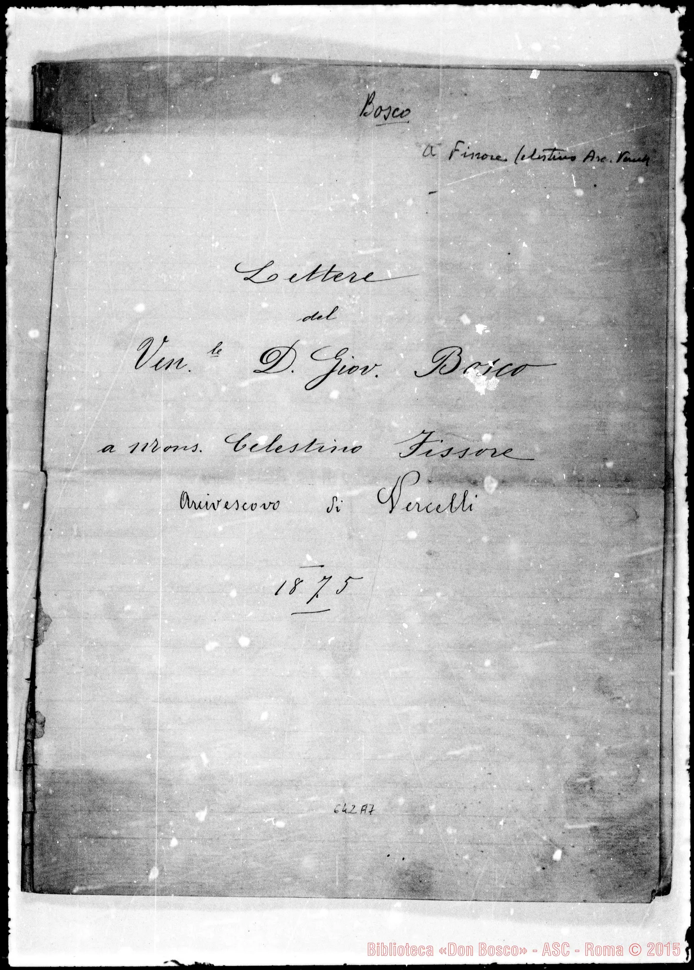 Fotogramma A 7 — »-Fissore. 12- 1-1875
