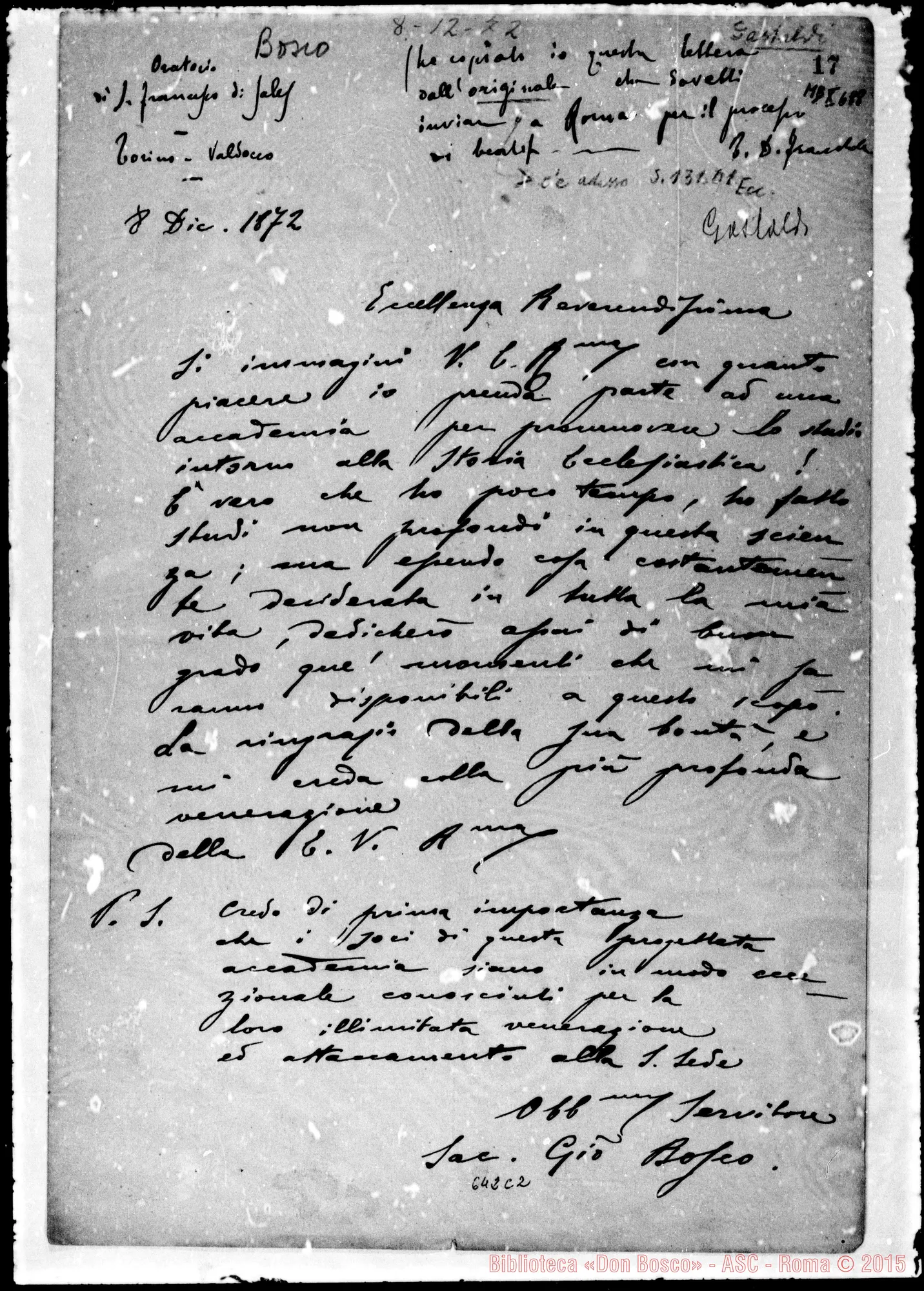 Fotogramma C 2 — ».-Gastaldi. 8-12-1872