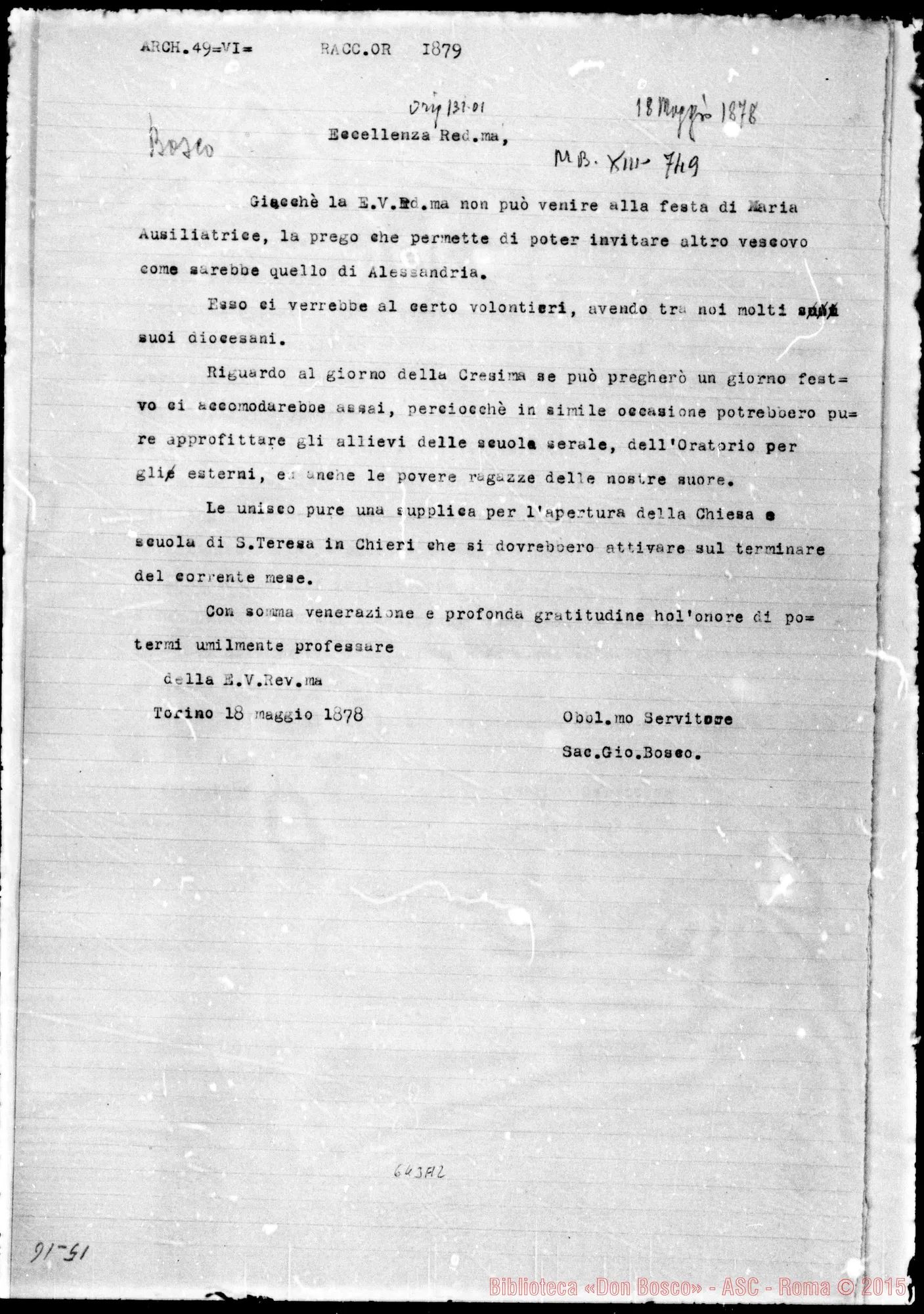Fotogramma A 2 — >»-Gastaldi. 18- 5-1878