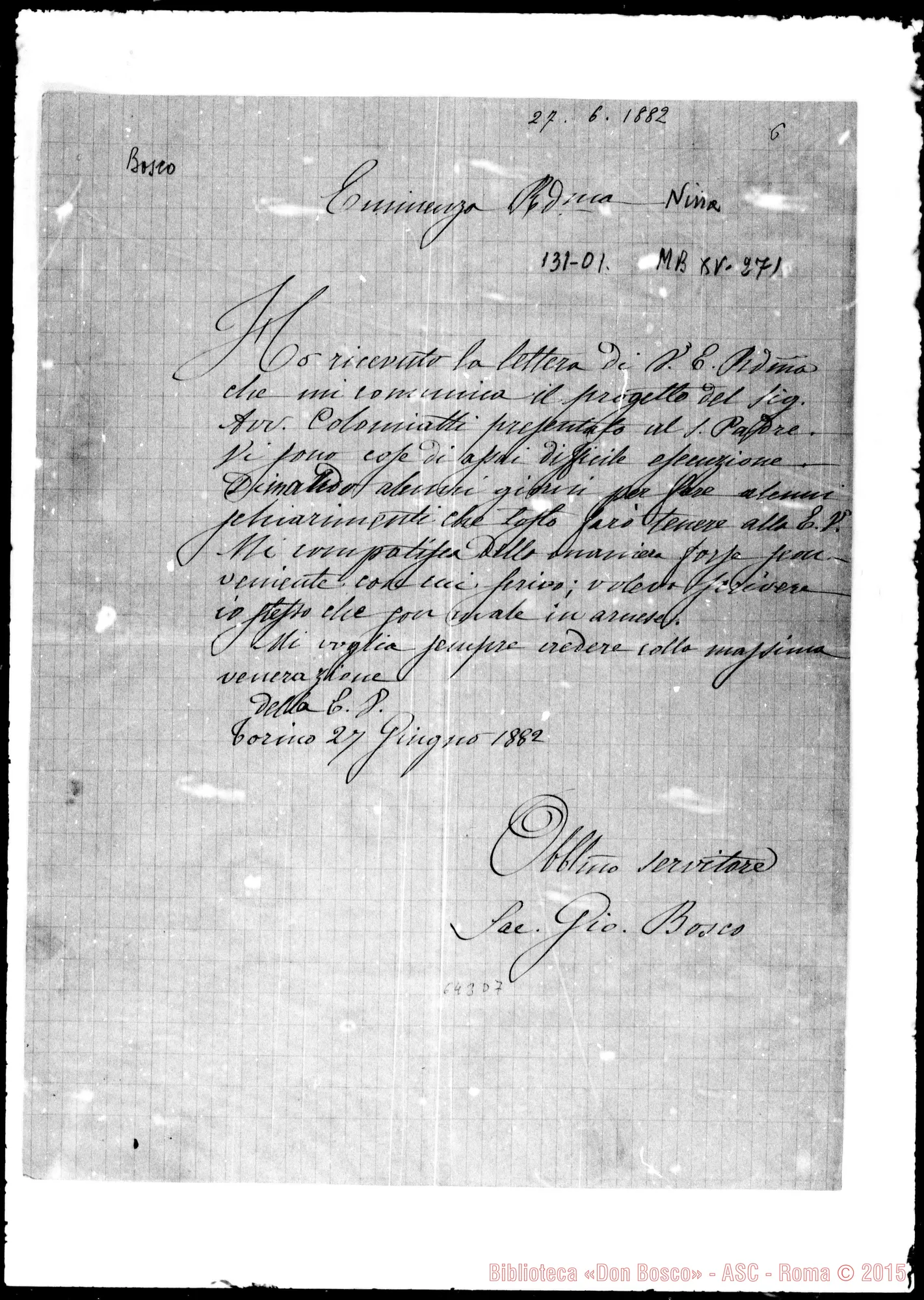 Fotogramma D 7 — »-Nina. 27- 6-1882