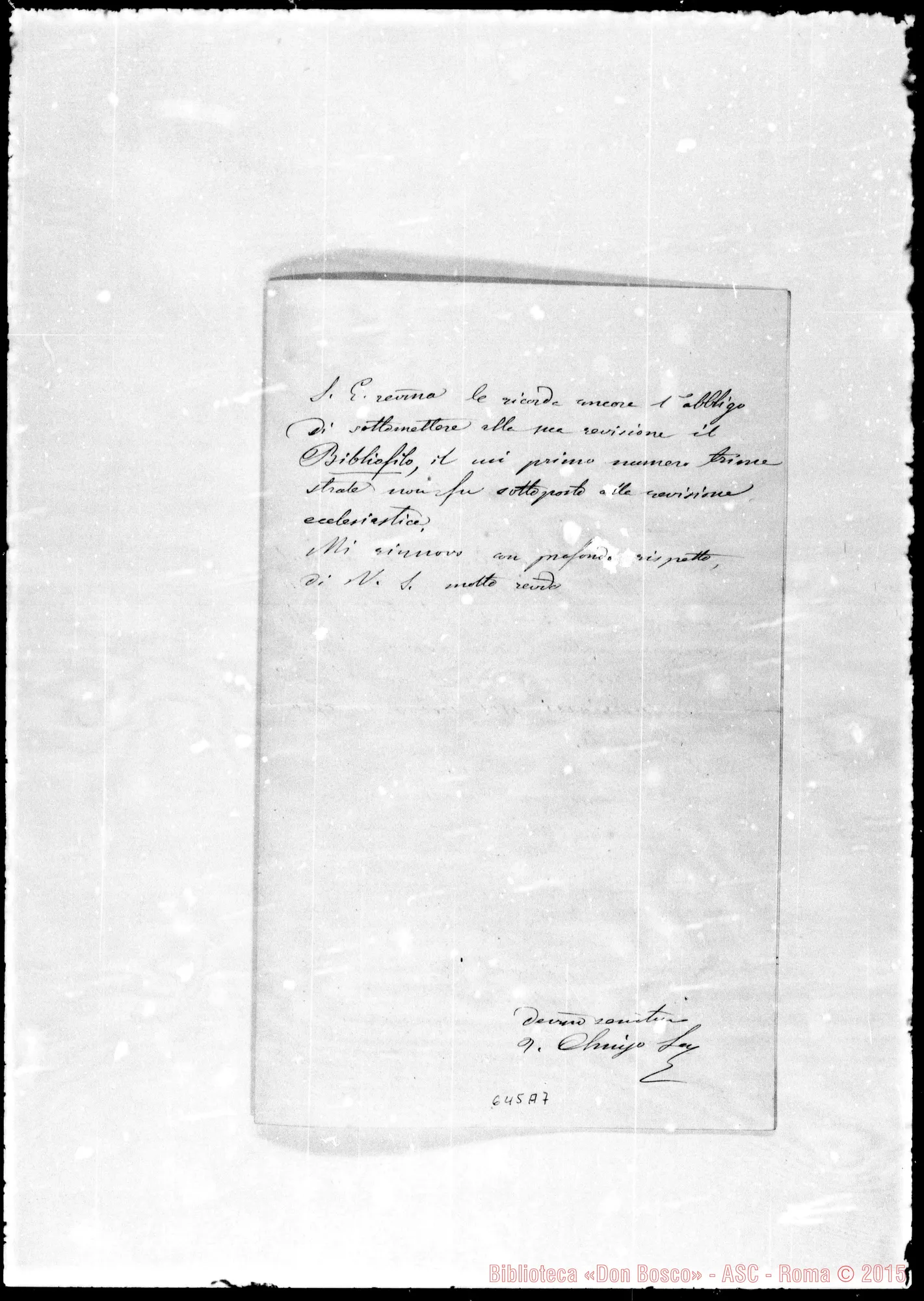 Fotogramma A 7 — » »-Bosco. 11- 8-1875