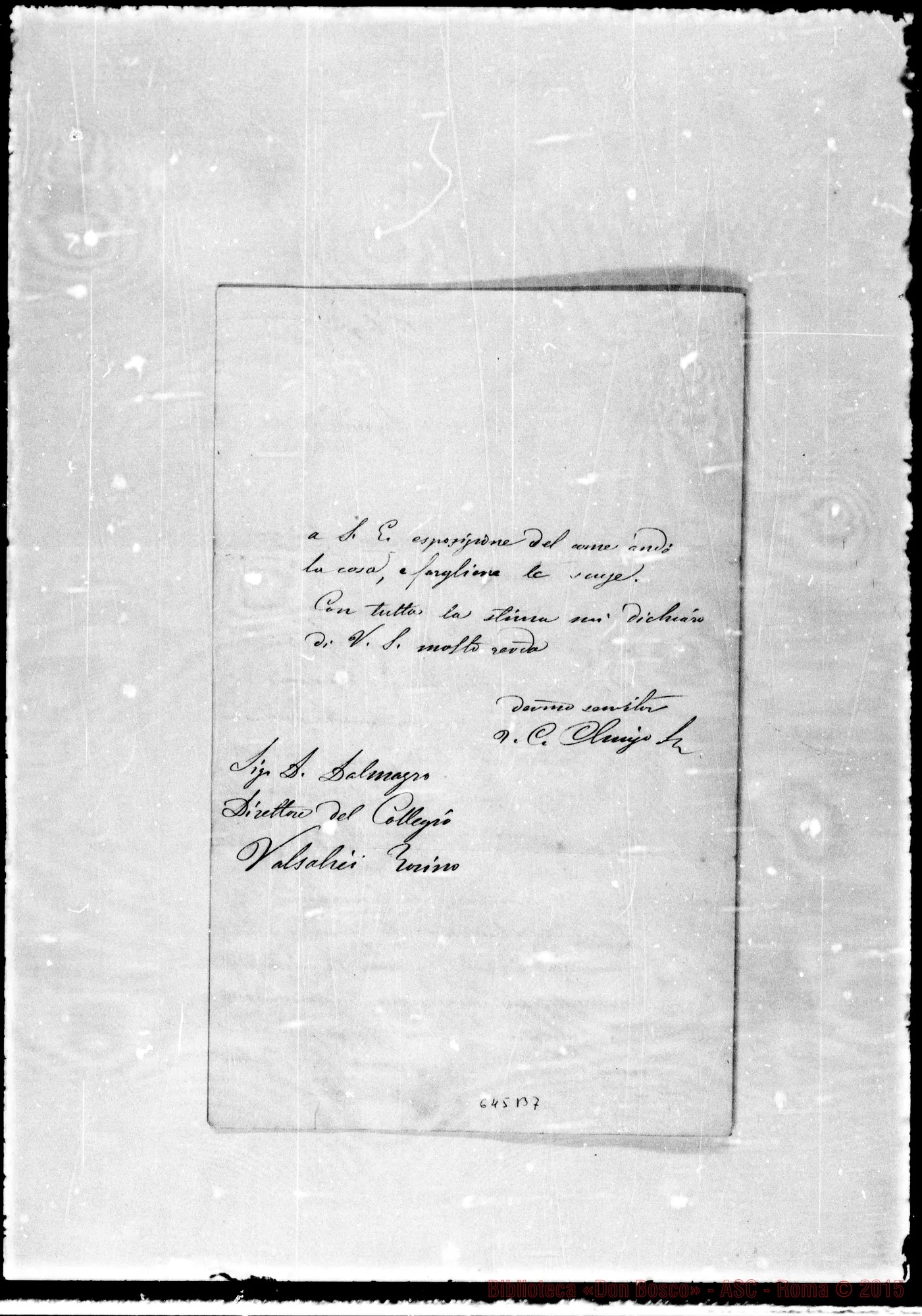 Fotogramma B 7 — » »-Dalmazzo. 13- 7-1876