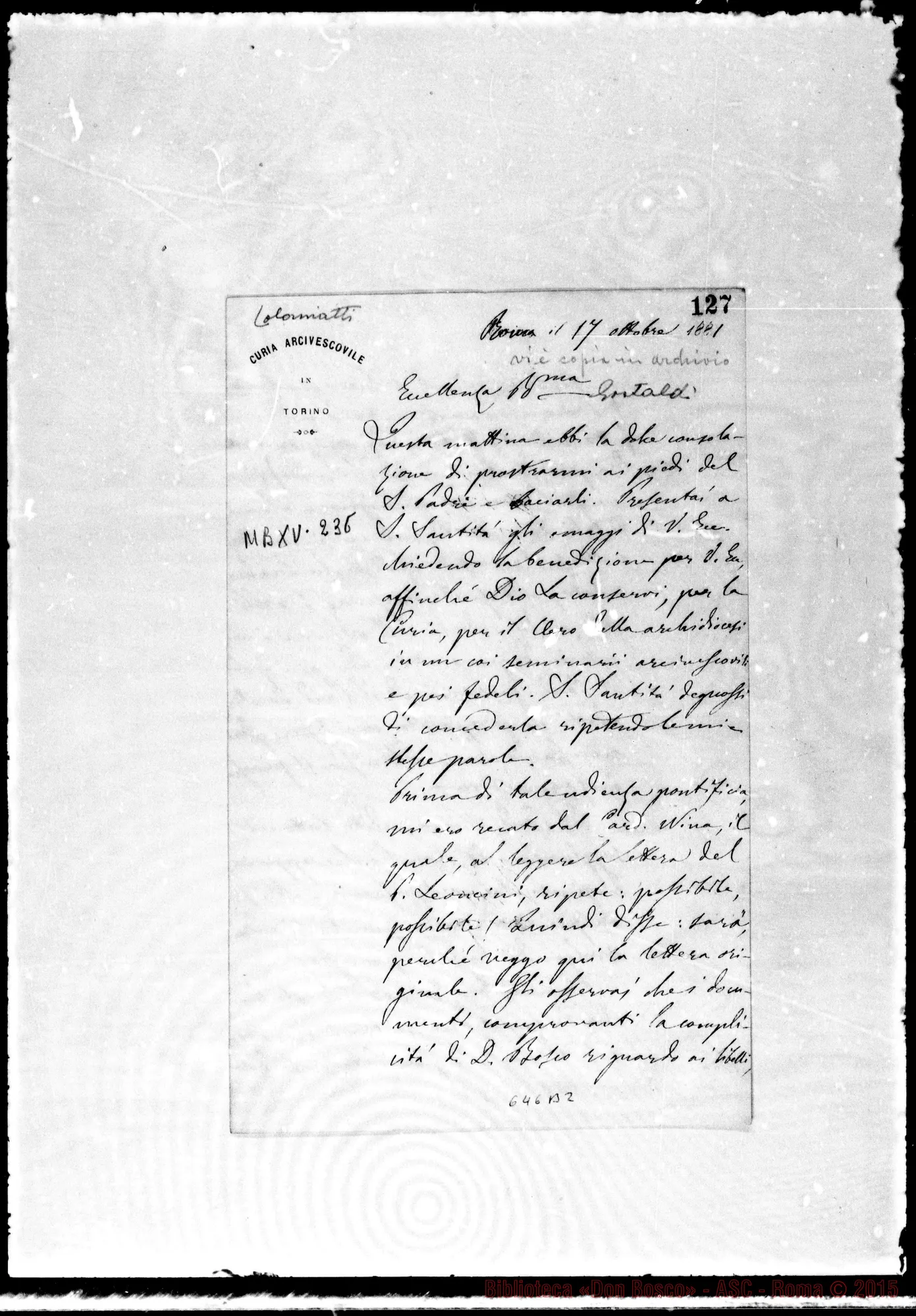 Fotogramma B 2 — »-Gastaldi. 17-10-1881