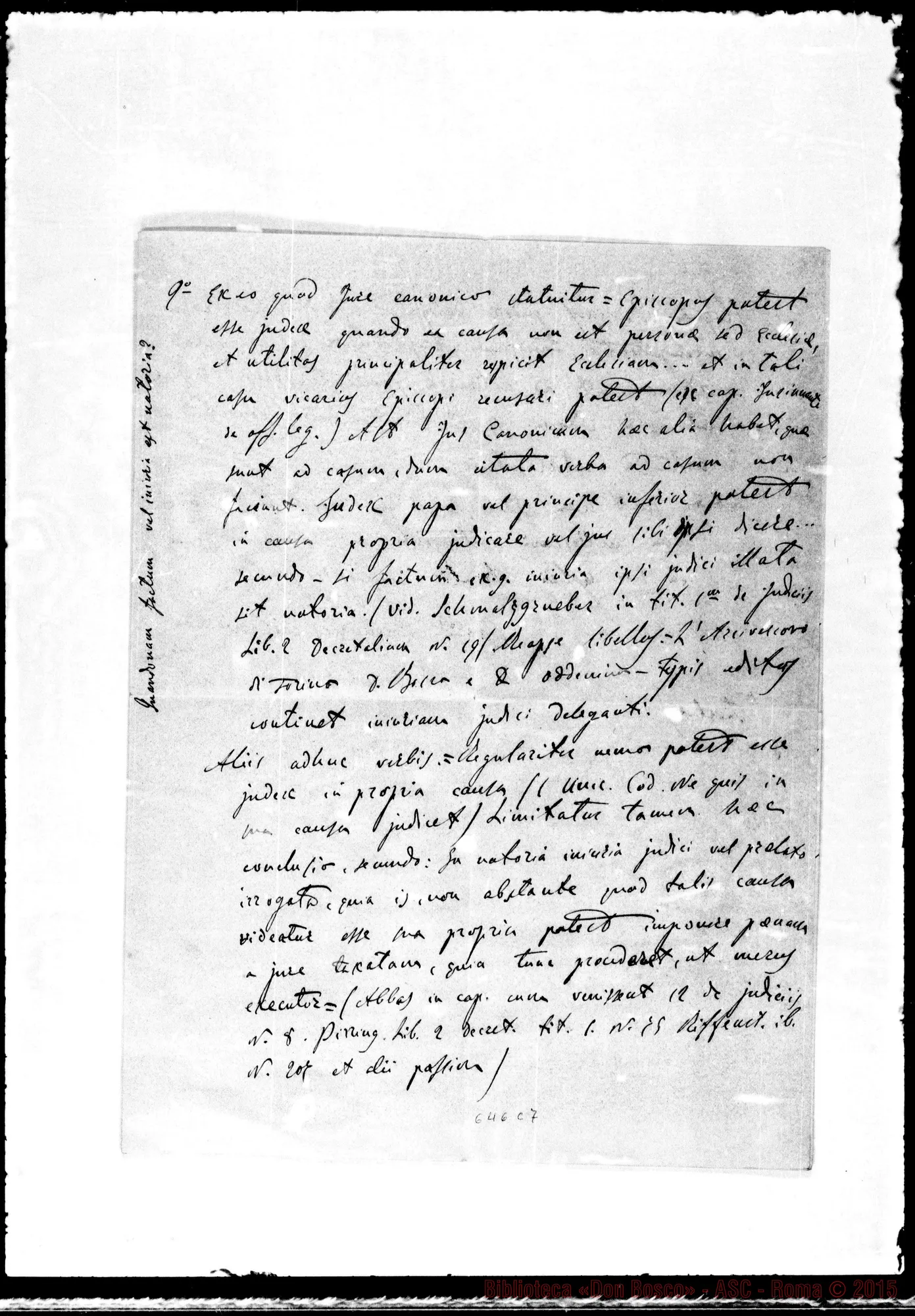 Fotogramma C 7 — Rev.dus Dominicus… Colomiatti… juxta mandatum… Copia