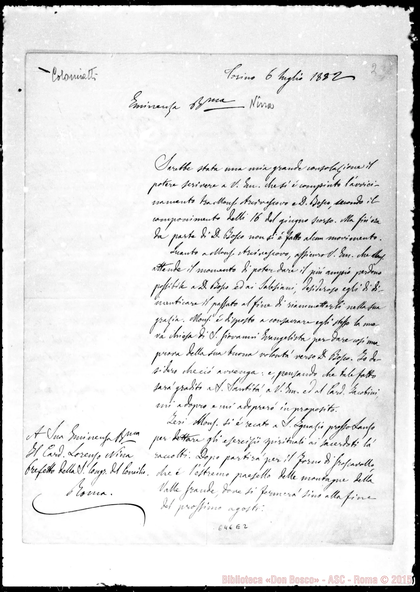 Fotogramma E 2 — »-Nina. 6- 7-1882