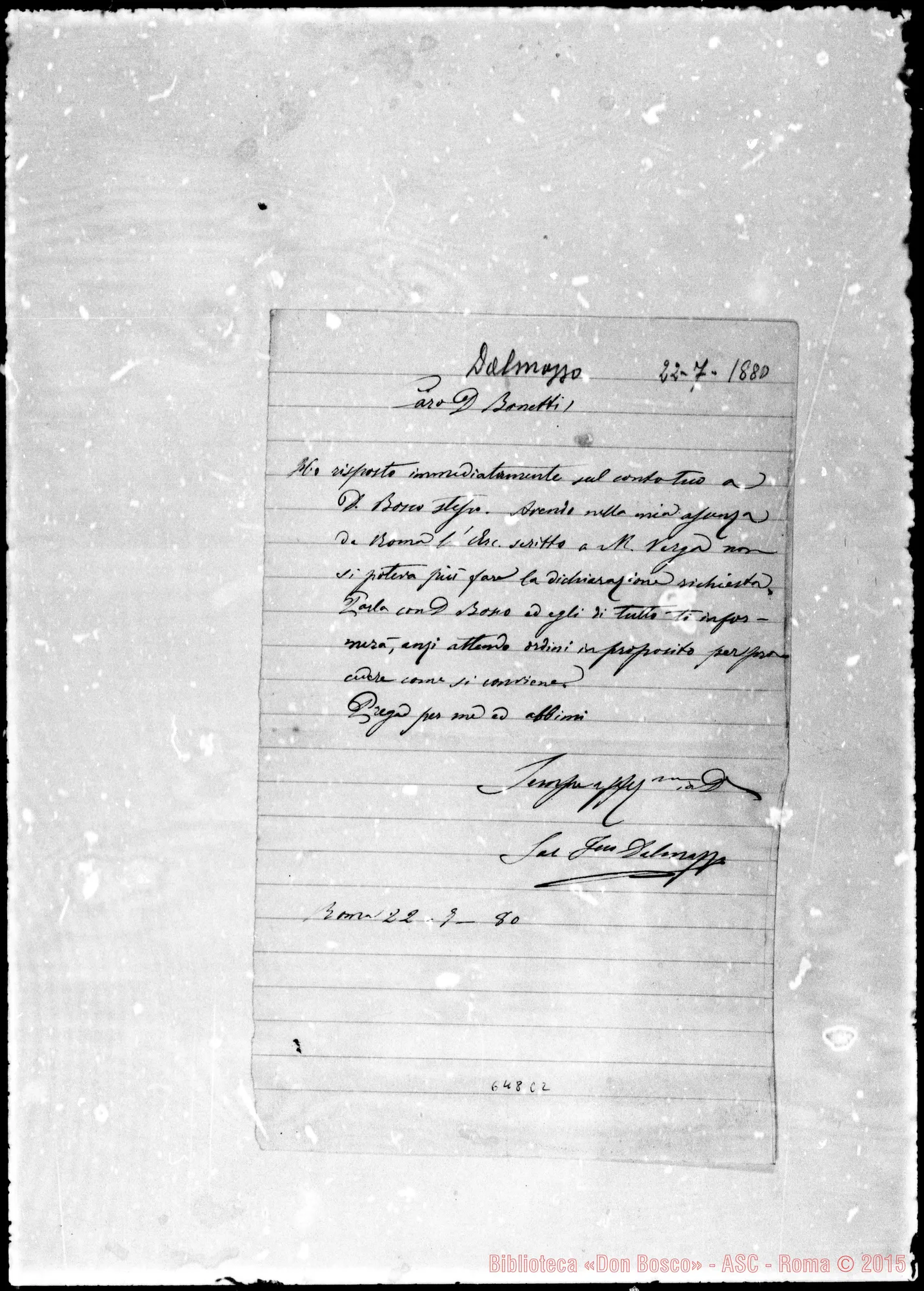 Fotogramma C 2 — »-Bonetti. 22- 7-1880