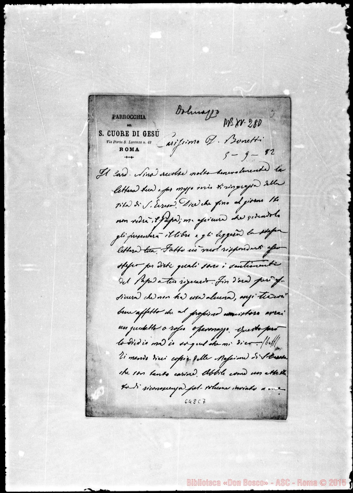 Fotogramma C 7 — »-Bonetti. 5- 9-1882