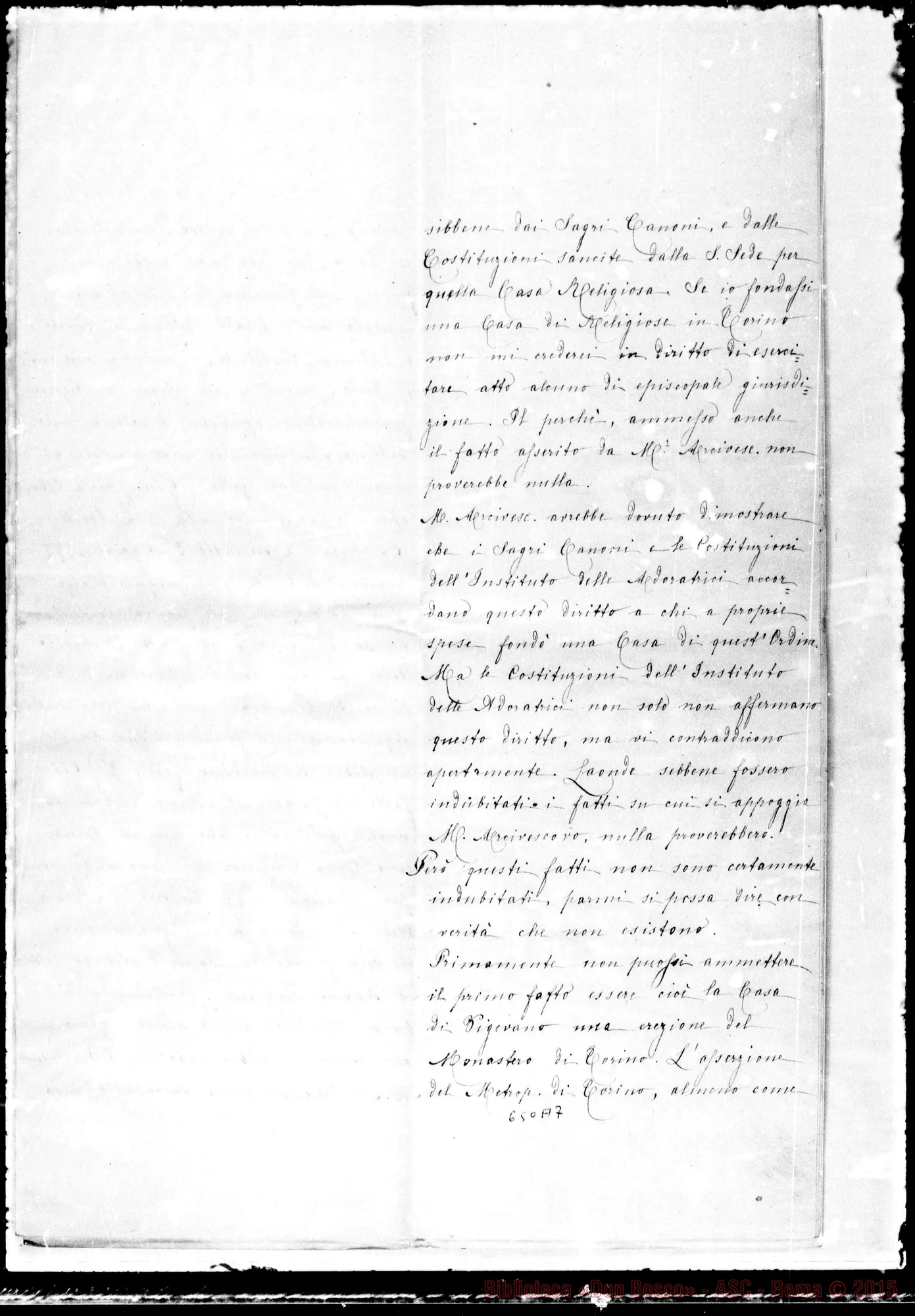 Fotogramma A 7 — Ricorso al Prefetto della S.C.