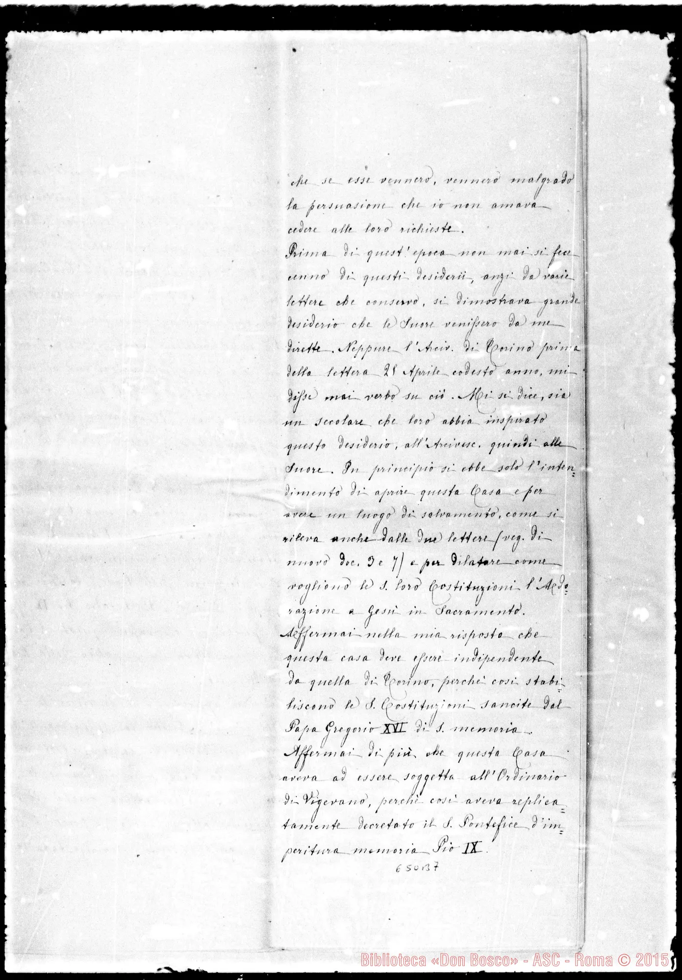 Fotogramma B 7 — Ricorso al Prefetto della S.C.