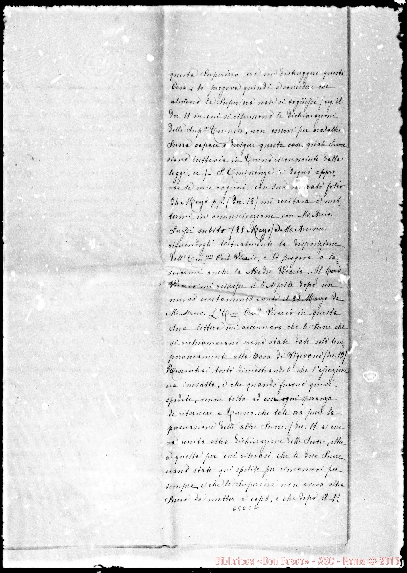 Fotogramma C 2 — Ricorso al Prefetto della S.C.