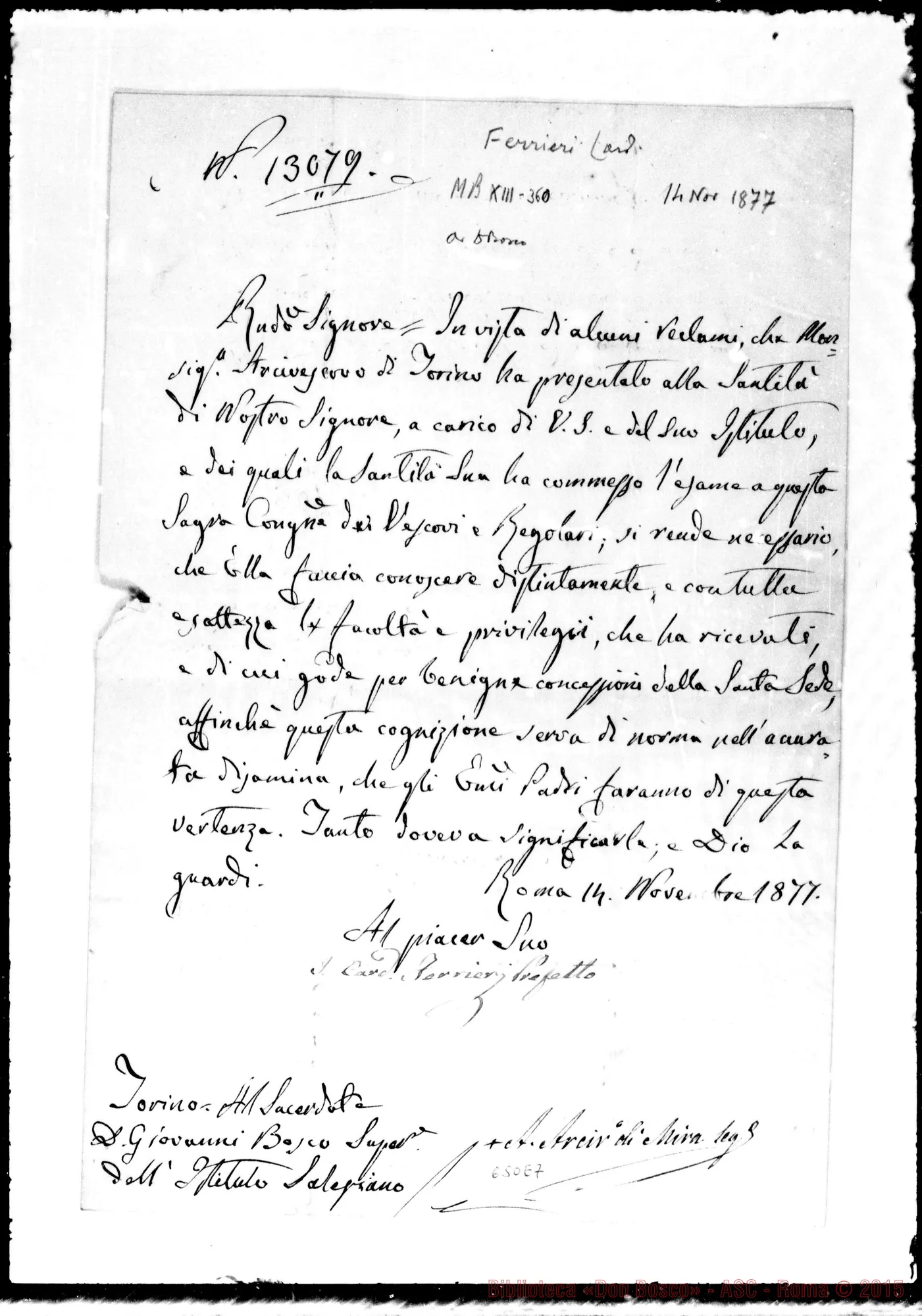 Fotogramma E 7 — »-Bosco. 14-11-1877