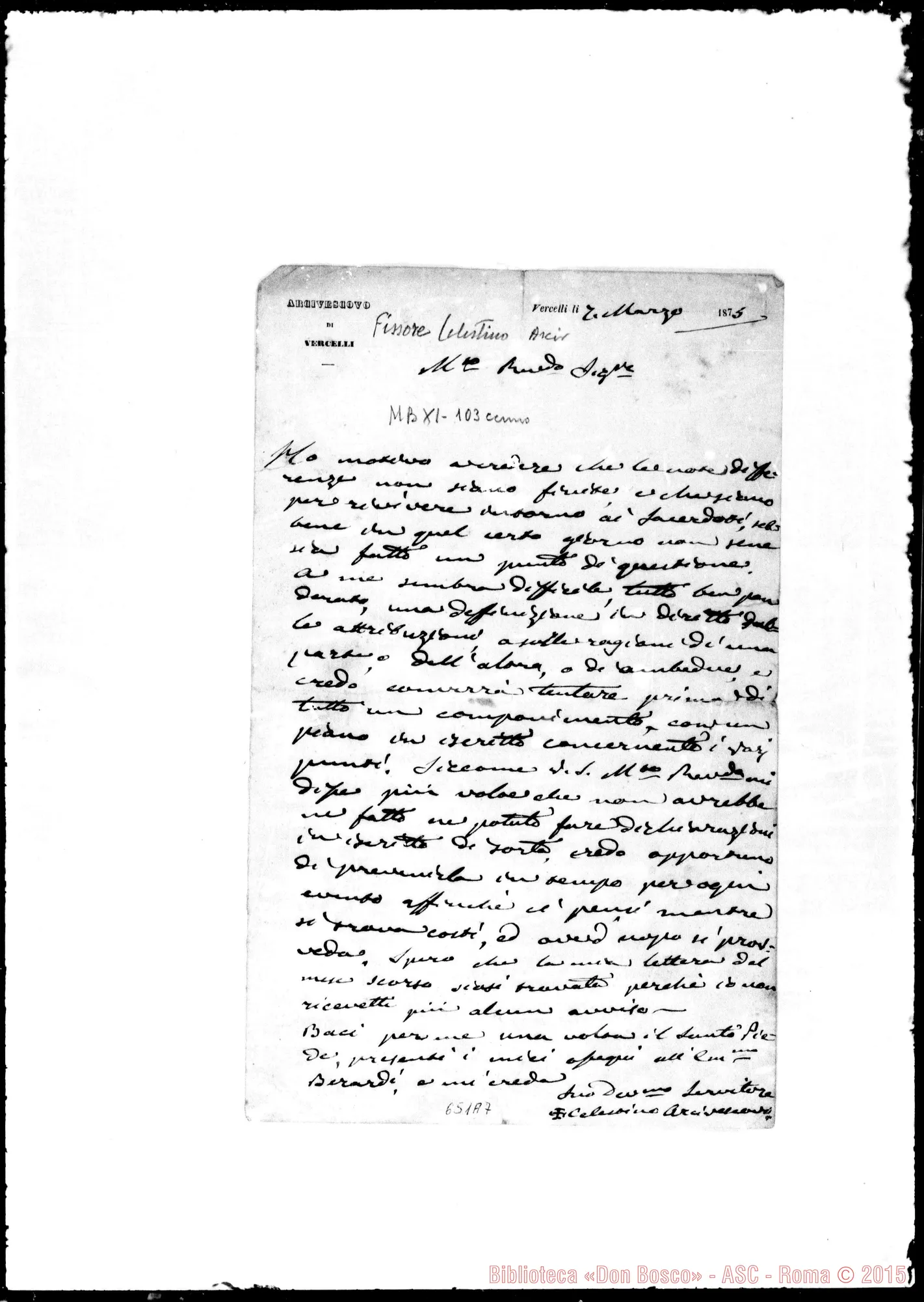 Fotogramma A 7 — Fissore-Bosco. 7- 3-1875
