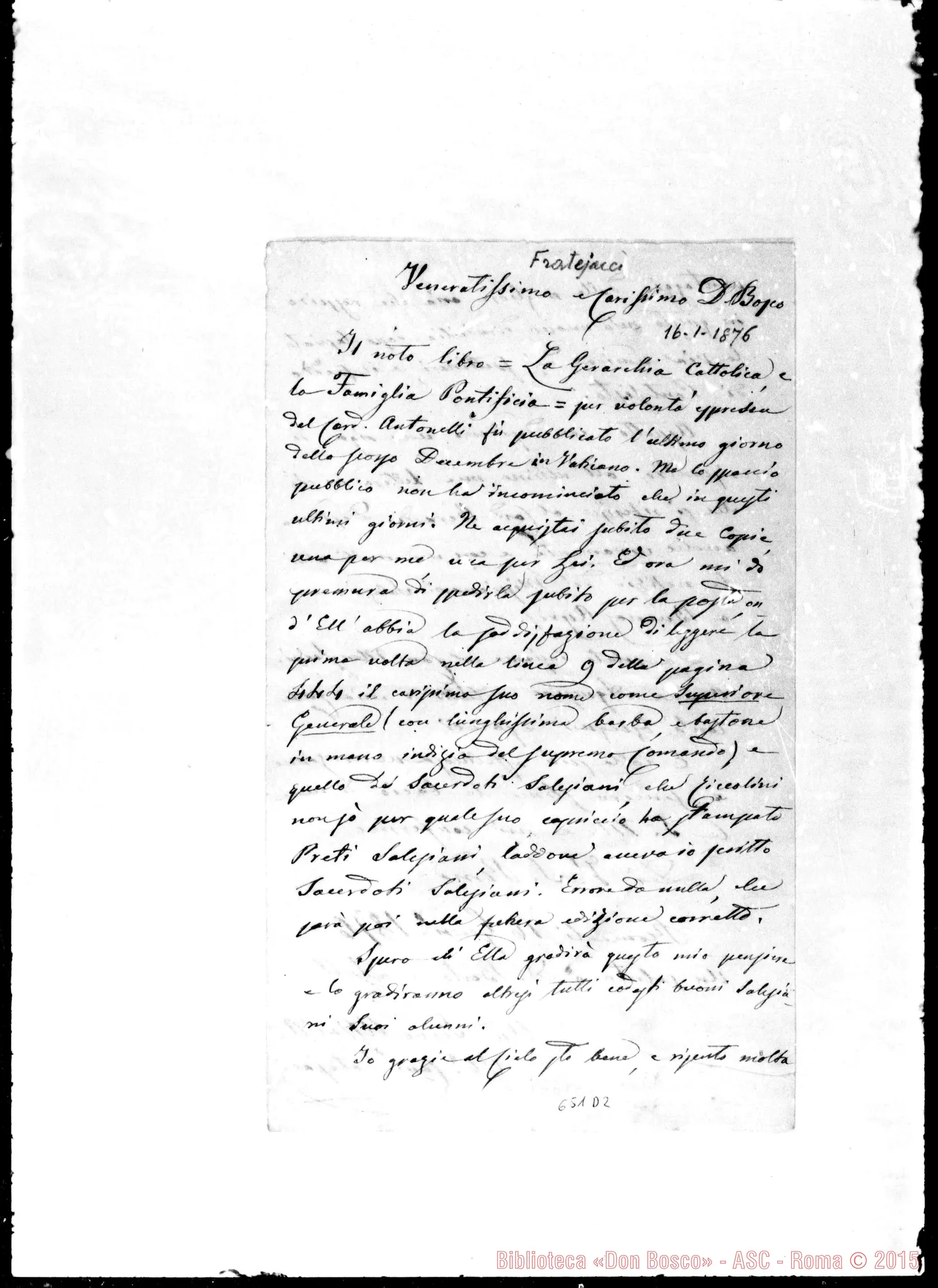 Fotogramma D 2 — »-Bosco. 16- 1-1876