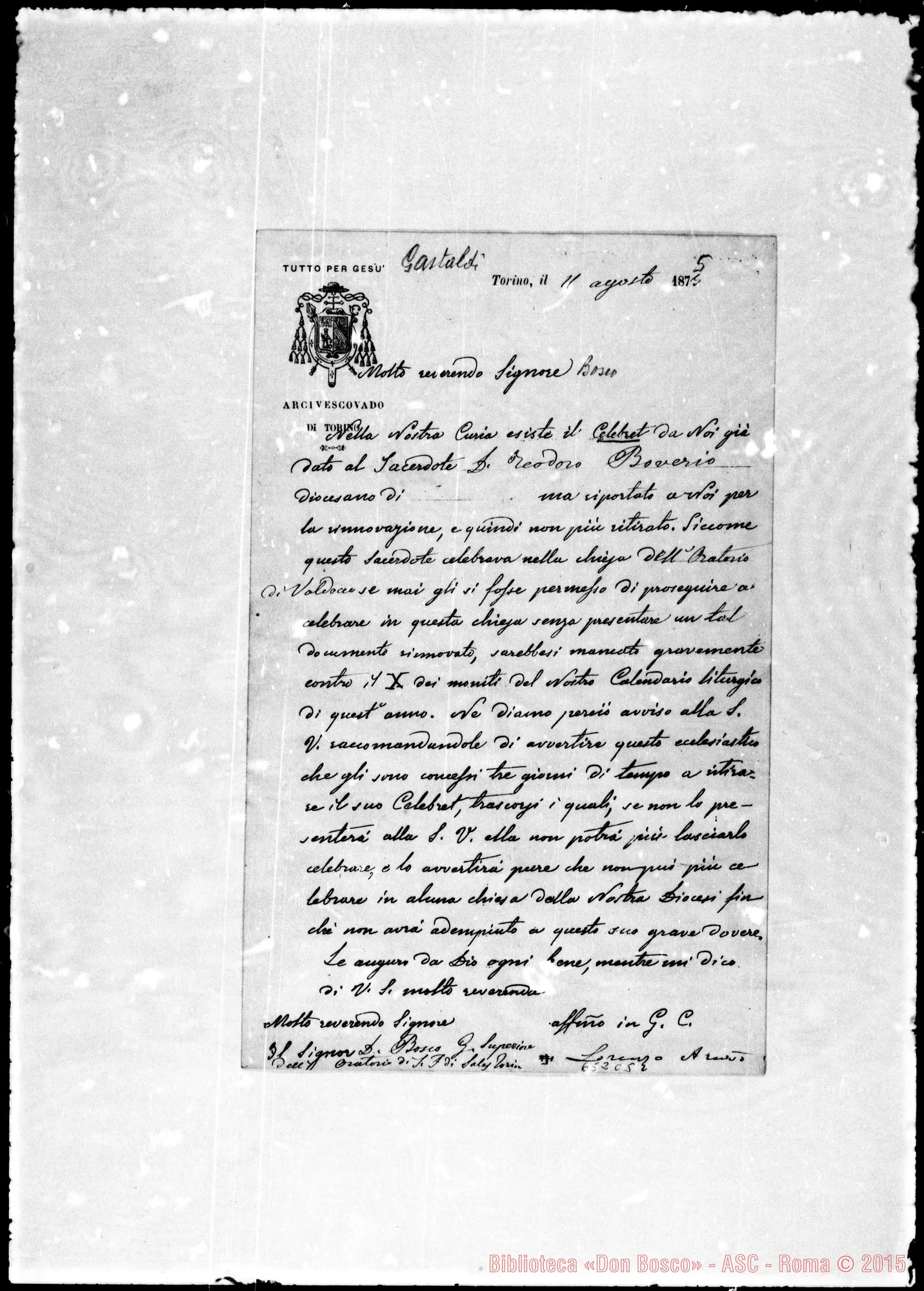 Fotogramma C 5 — »-Bosco. 11- 8-1875