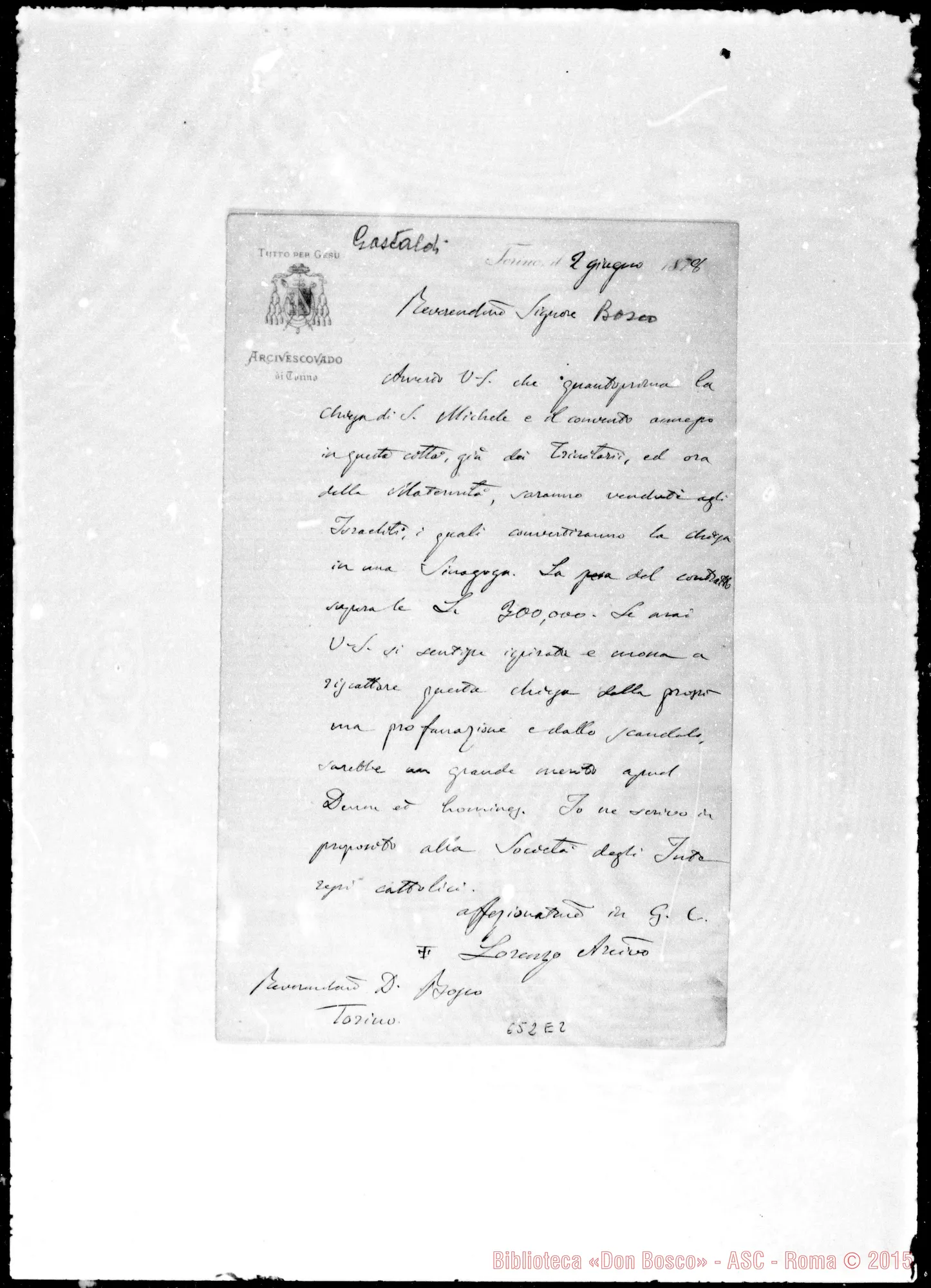 Fotogramma E 2 — »-Bosco. 2- 6-1878