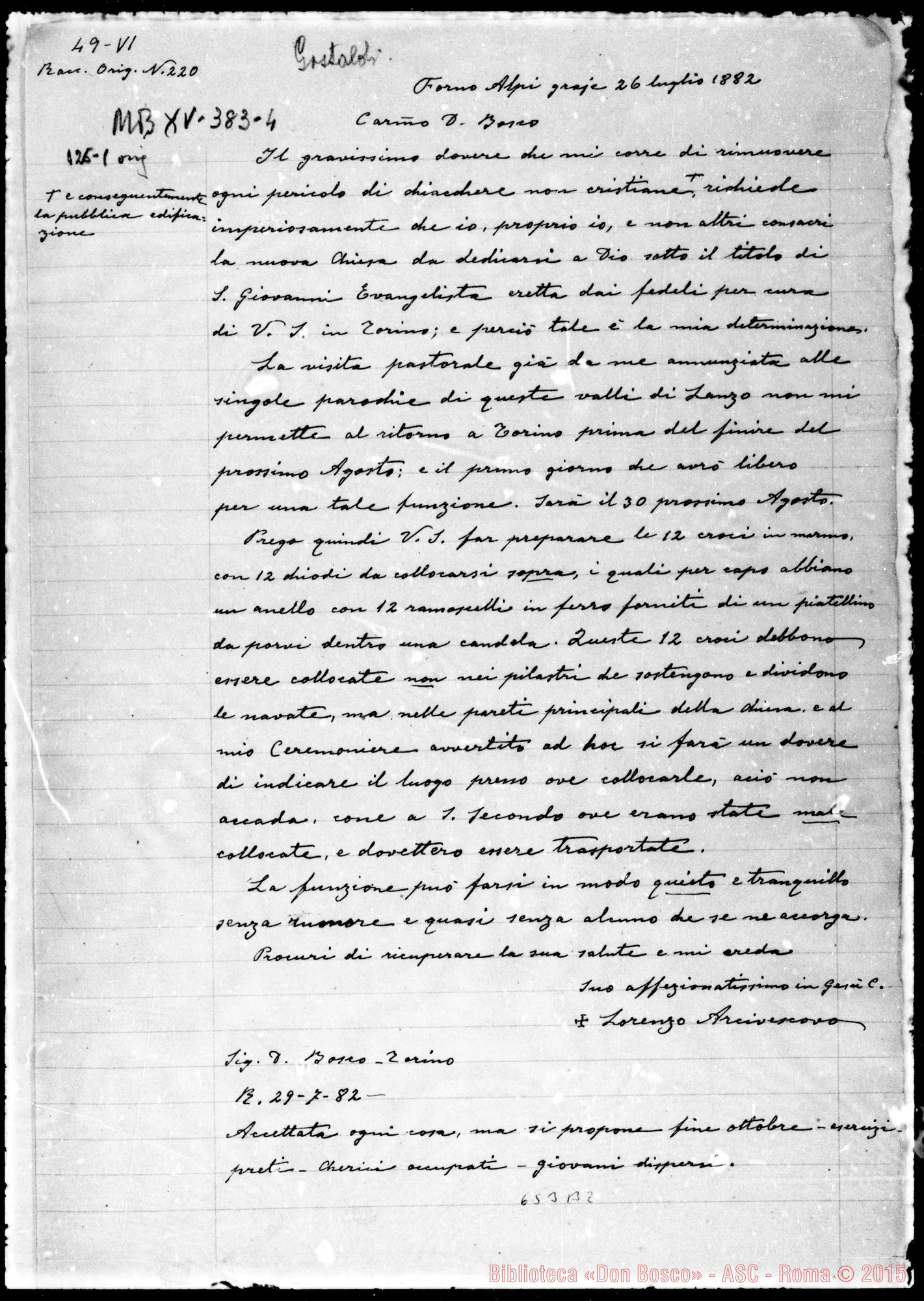 Fotogramma B 2 — »-Bosco. 29- 7-1882. Copia