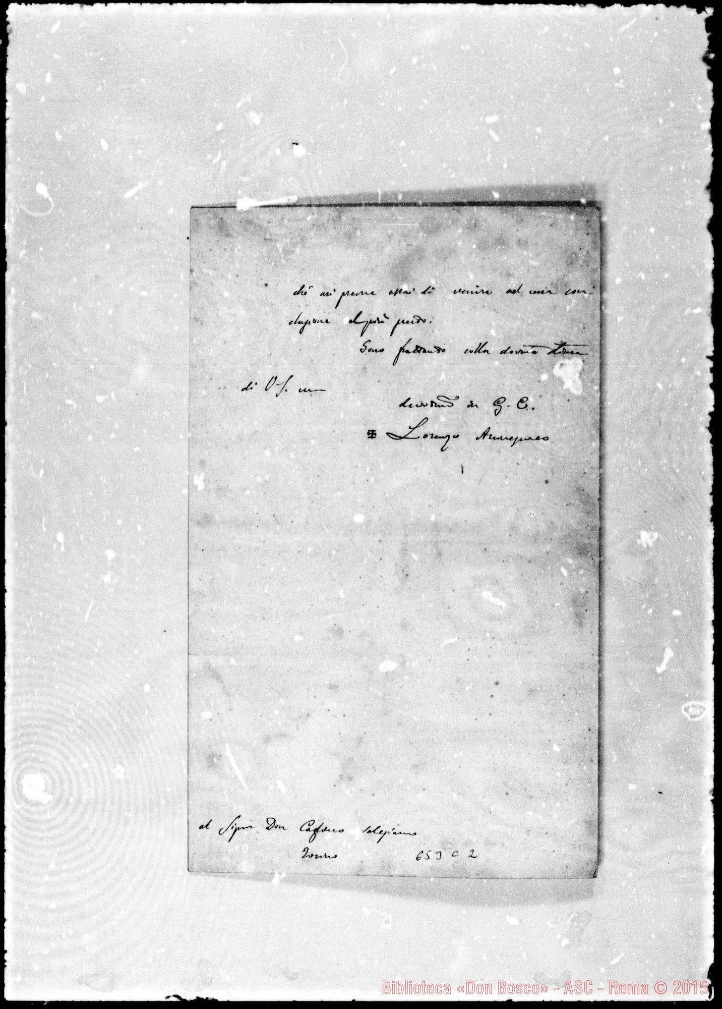 Fotogramma C 2 — »-Cagliero. 8- 4-1880