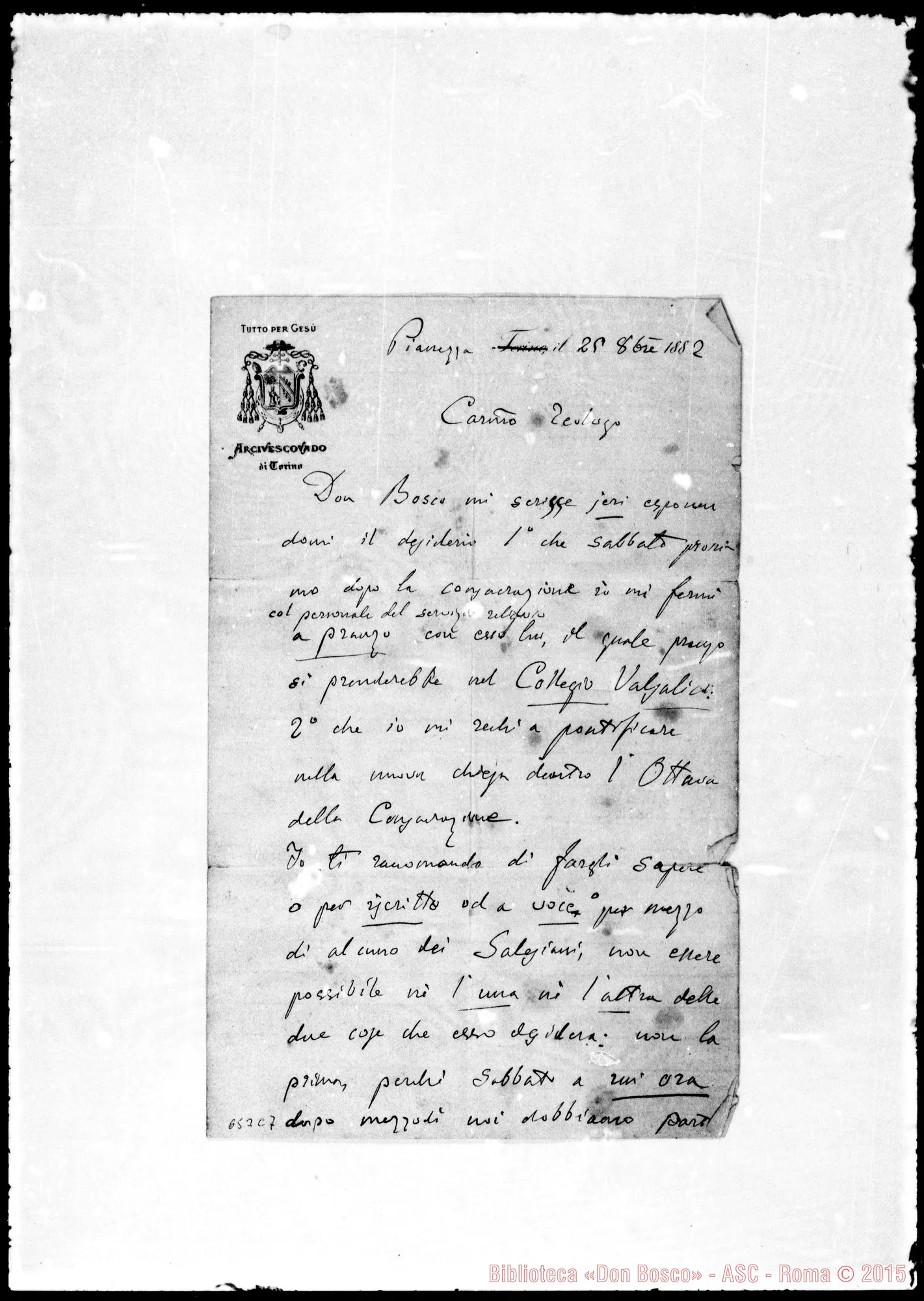 Fotogramma C 7 — »-Corno. 25-10-1882