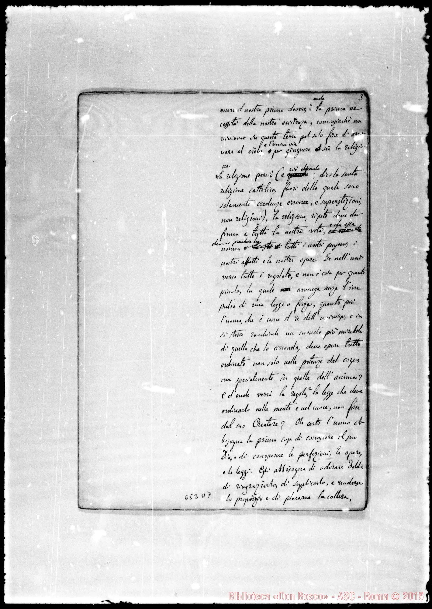 Fotogramma D 7 — »-Discorso nella benedizione prima pietra M.A. A Valdocco
