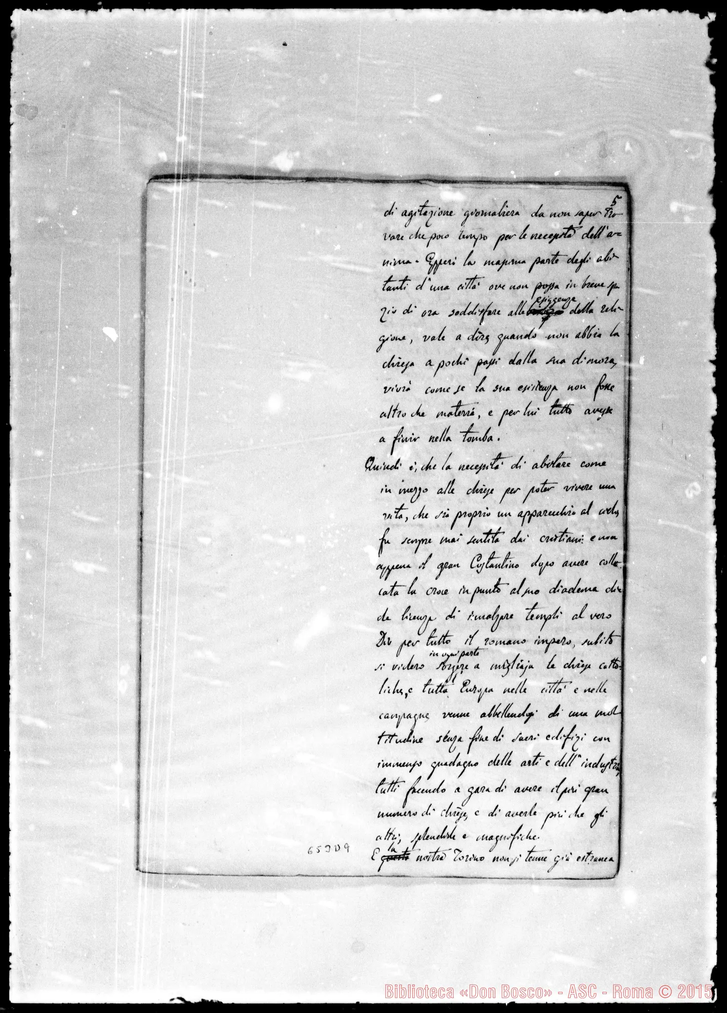 Fotogramma D 9 — »-Discorso nella benedizione prima pietra M.A. A Valdocco