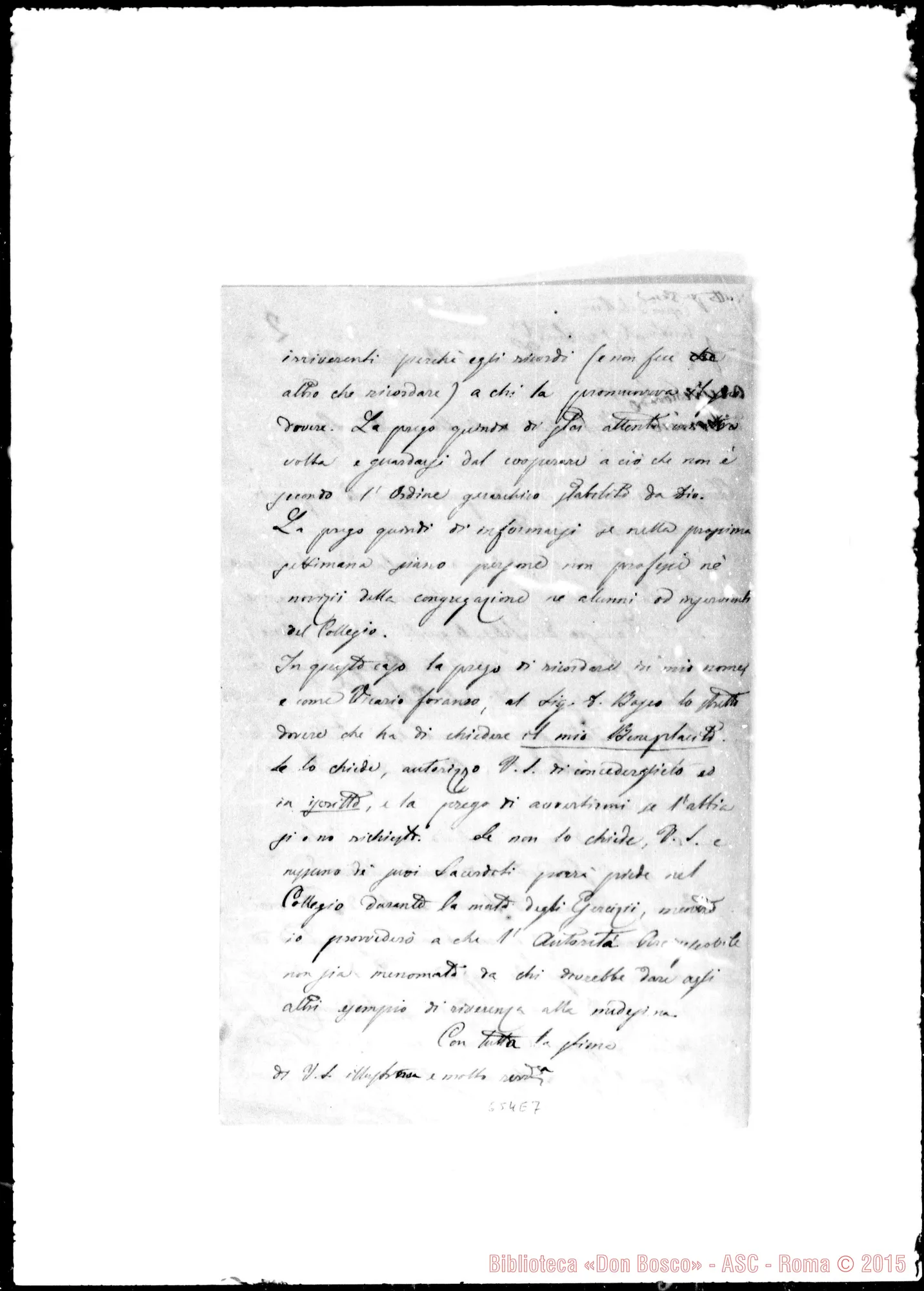Fotogramma E 7 — »-Albert. 17- 9-1874. Autogr. Bosco