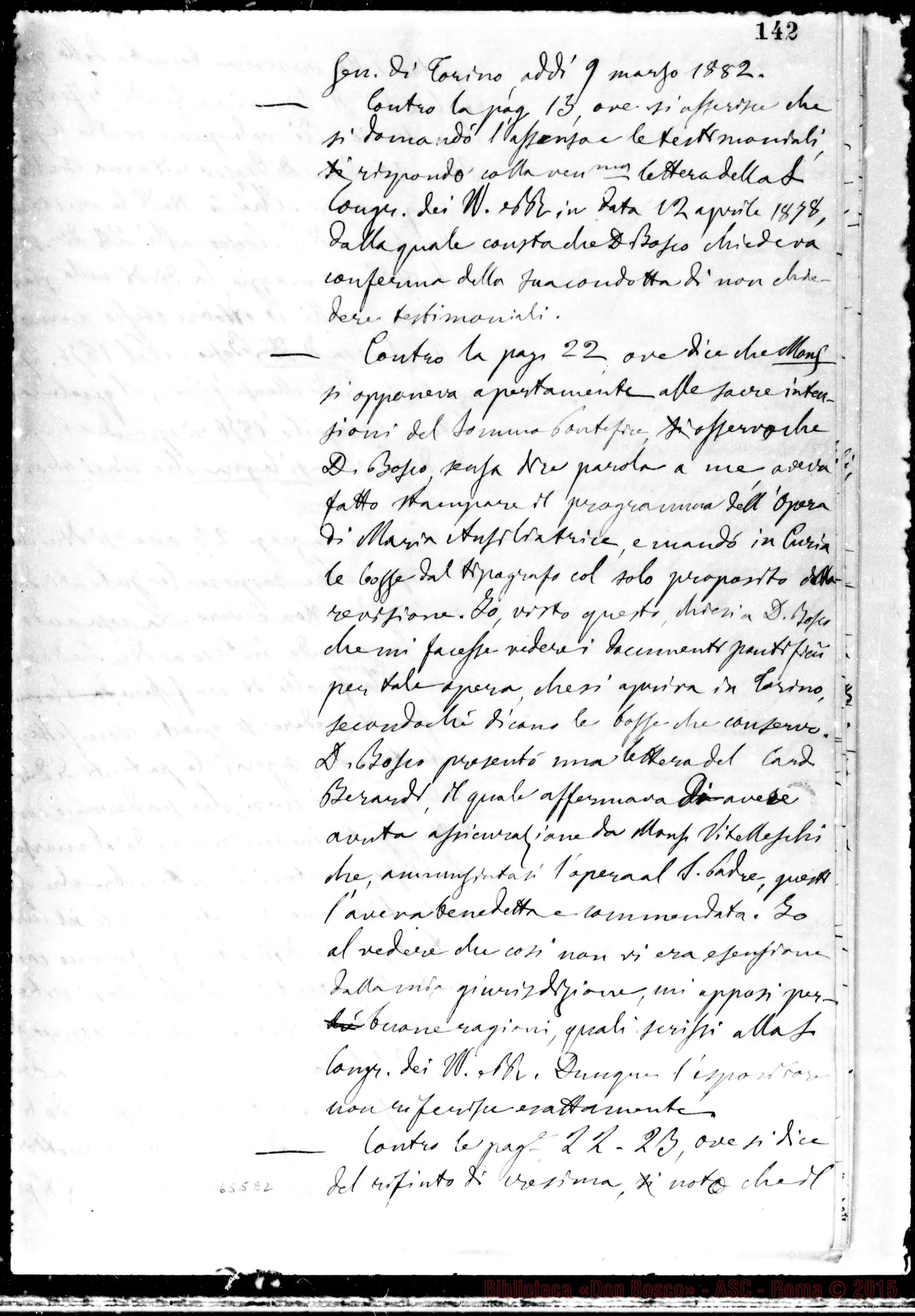 Fotogramma E 2 — »-Leone XIII. 14- 4-1882. Copia