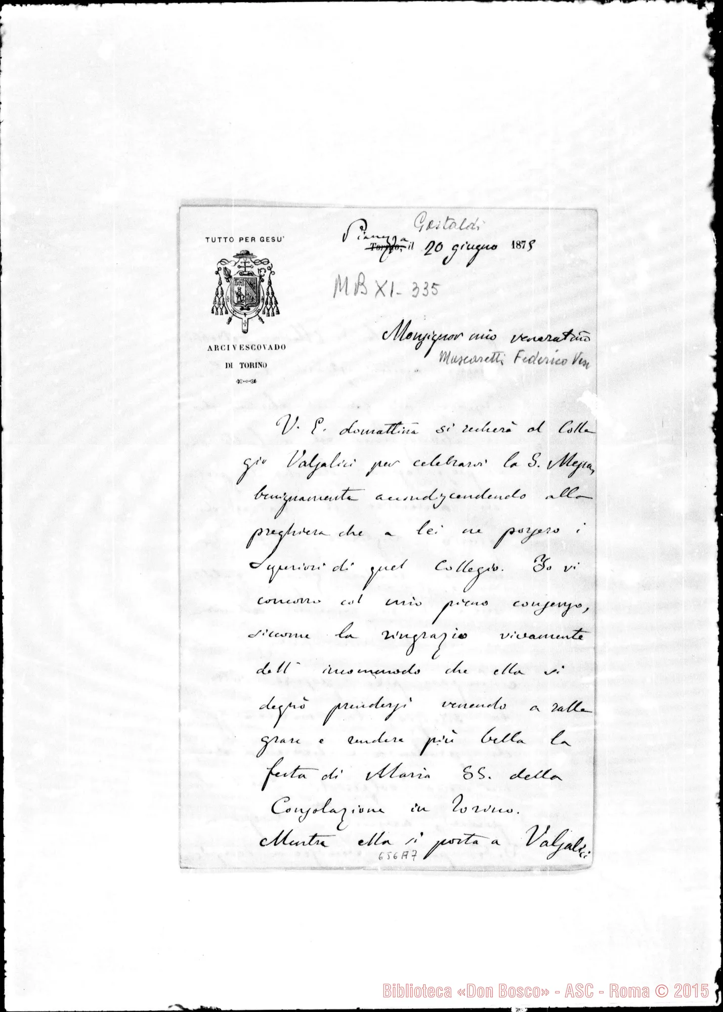 Fotogramma A 7 — »-Mascaretti. 20- 6-1875