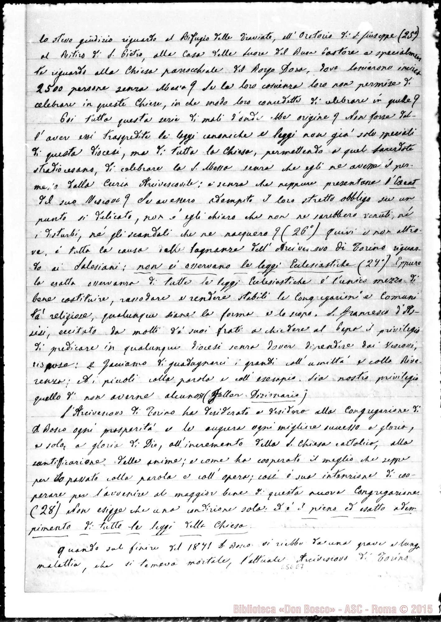 Fotogramma E 7 — Stampato ai Cardinali. Copia