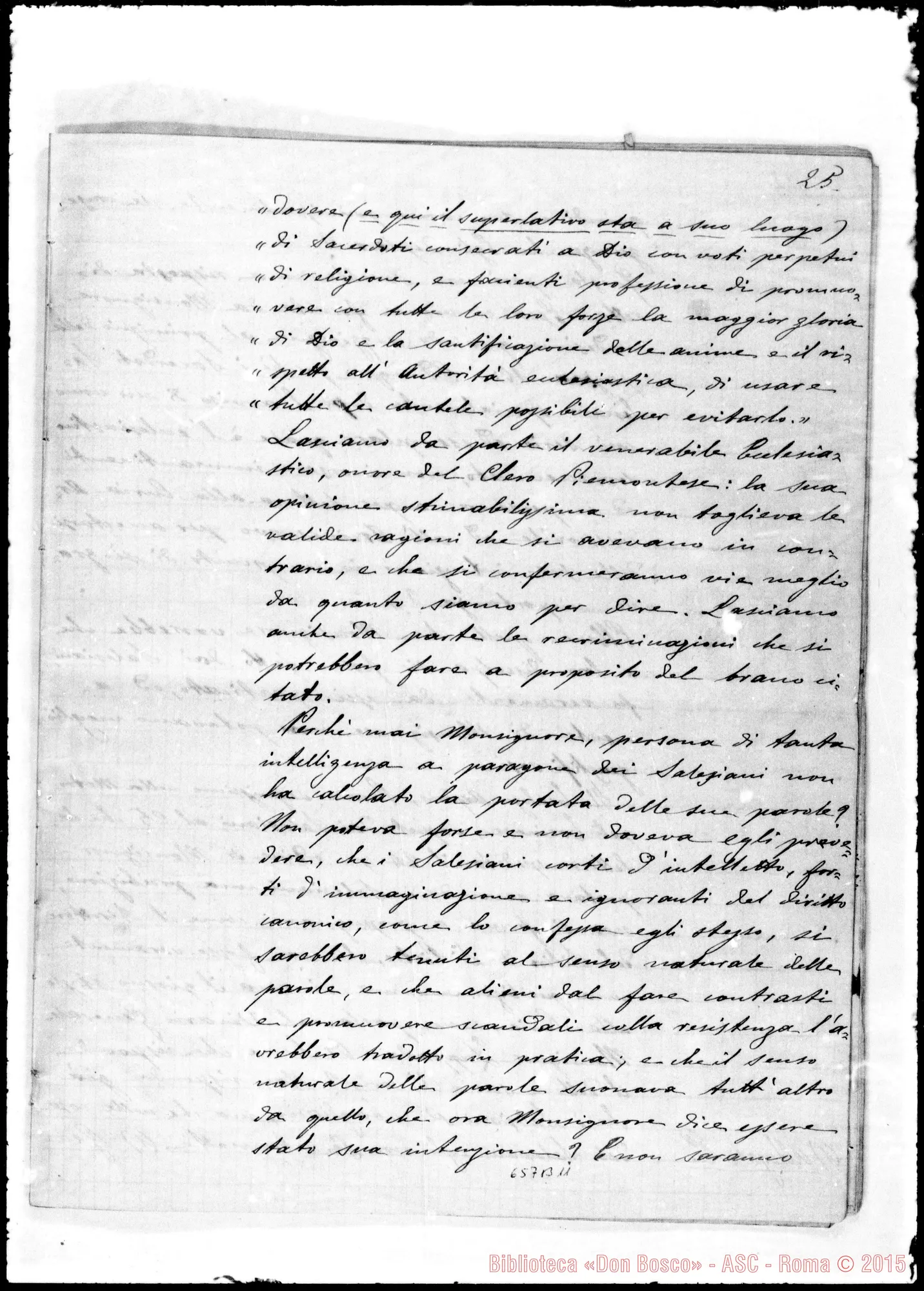 Fotogramma B 11 — Risposta allo stampato. Copia