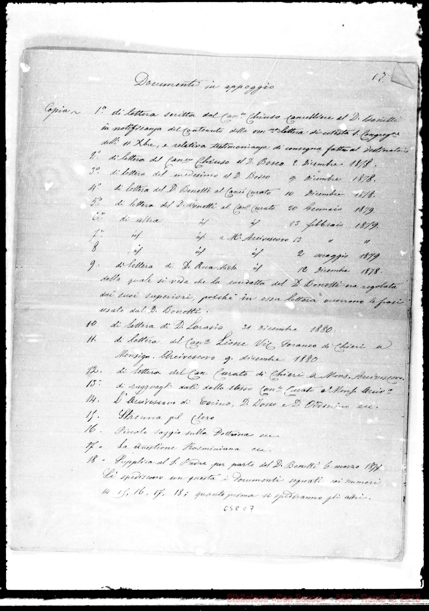 Fotogramma C 7 — »-Sacra C.C. 29-12-1880