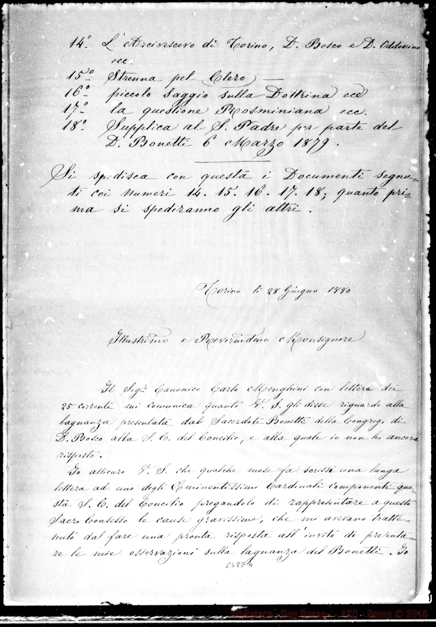 Fotogramma E 4 — »-Sacra C.C. 29-12-1880