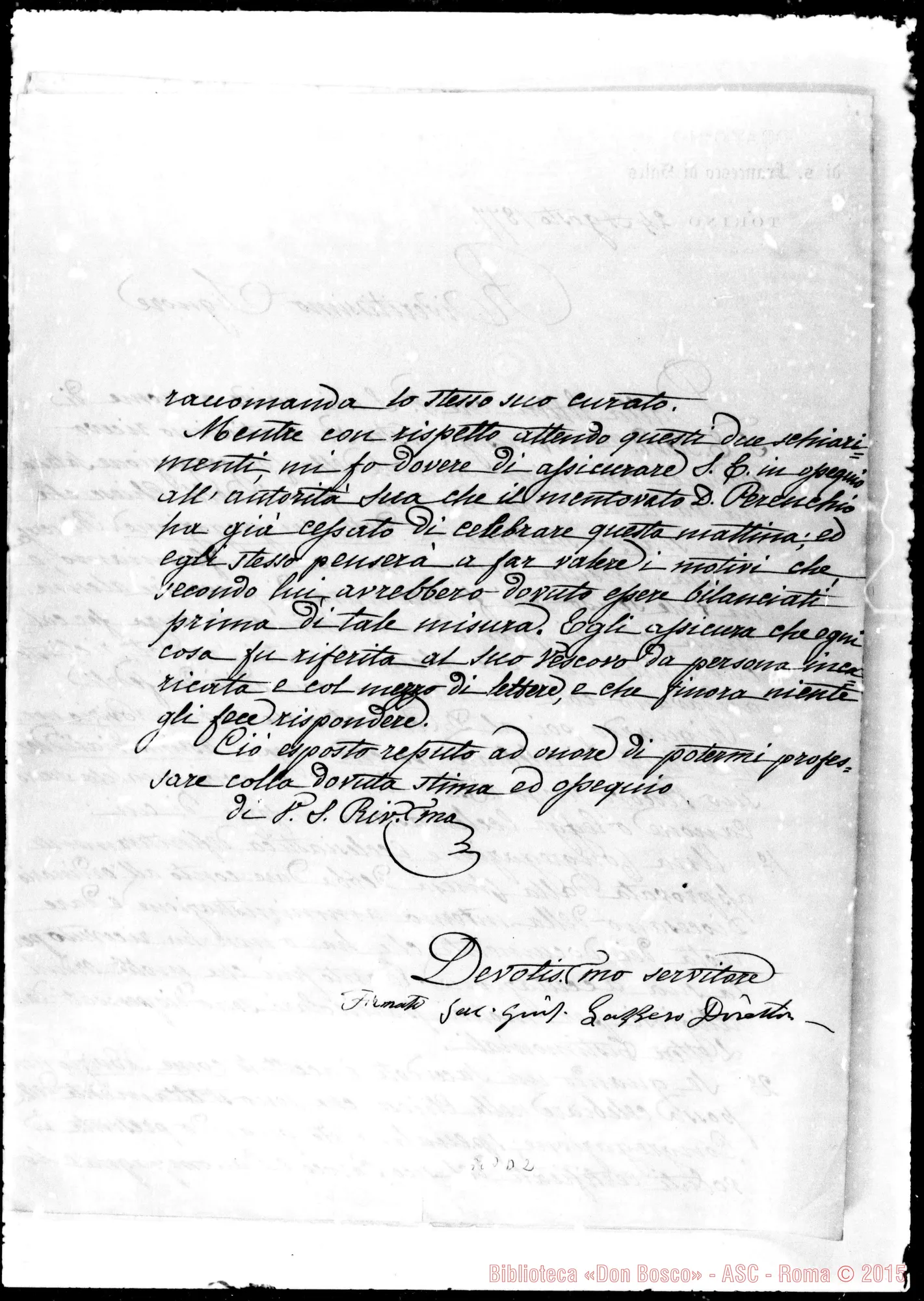 Fotogramma D 2 — Lazzero Gius.-Chiaverotti. 24- 8-1877. Autogr. Bosco